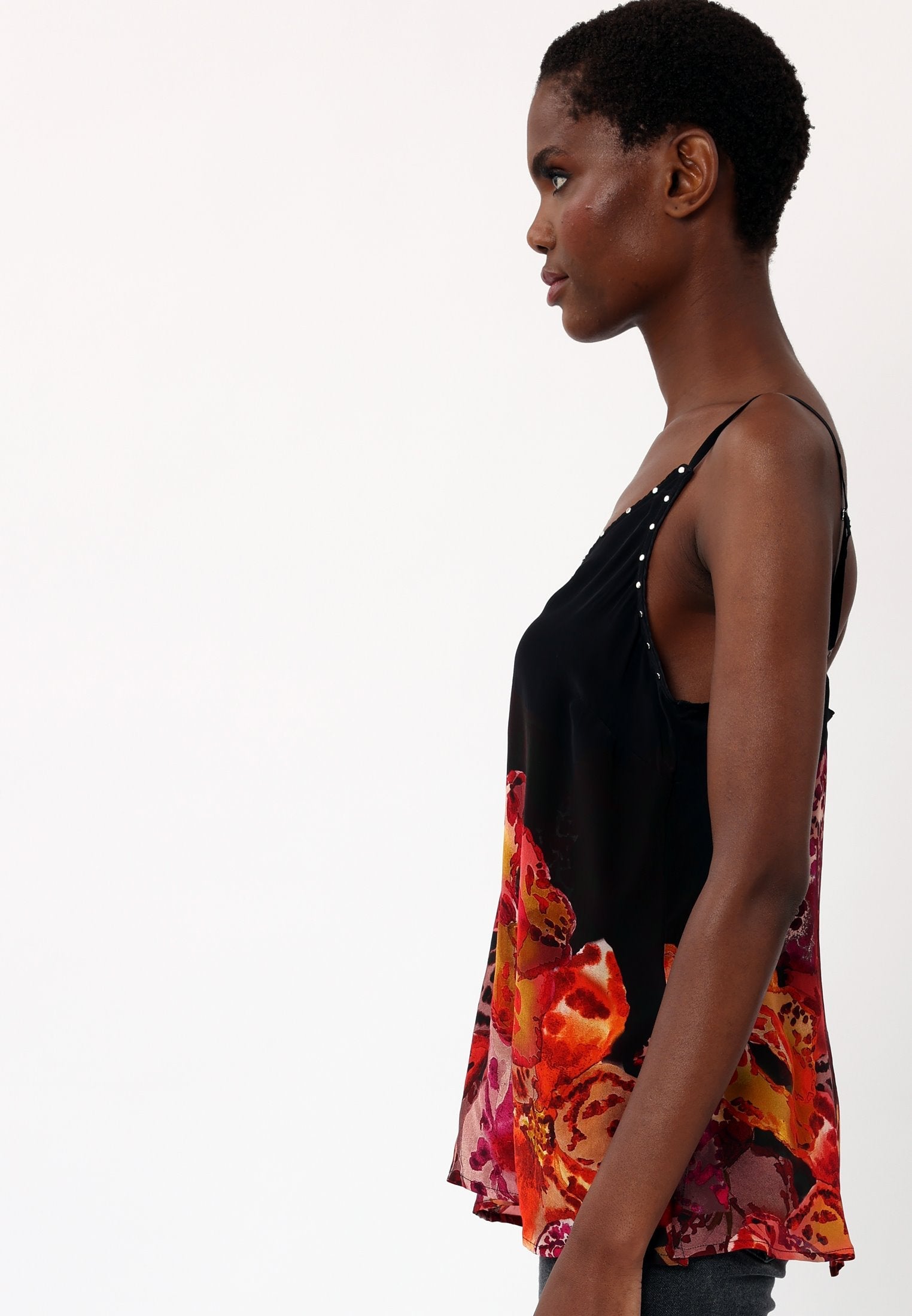 FRAME CAMI PERIPHERY BLACK