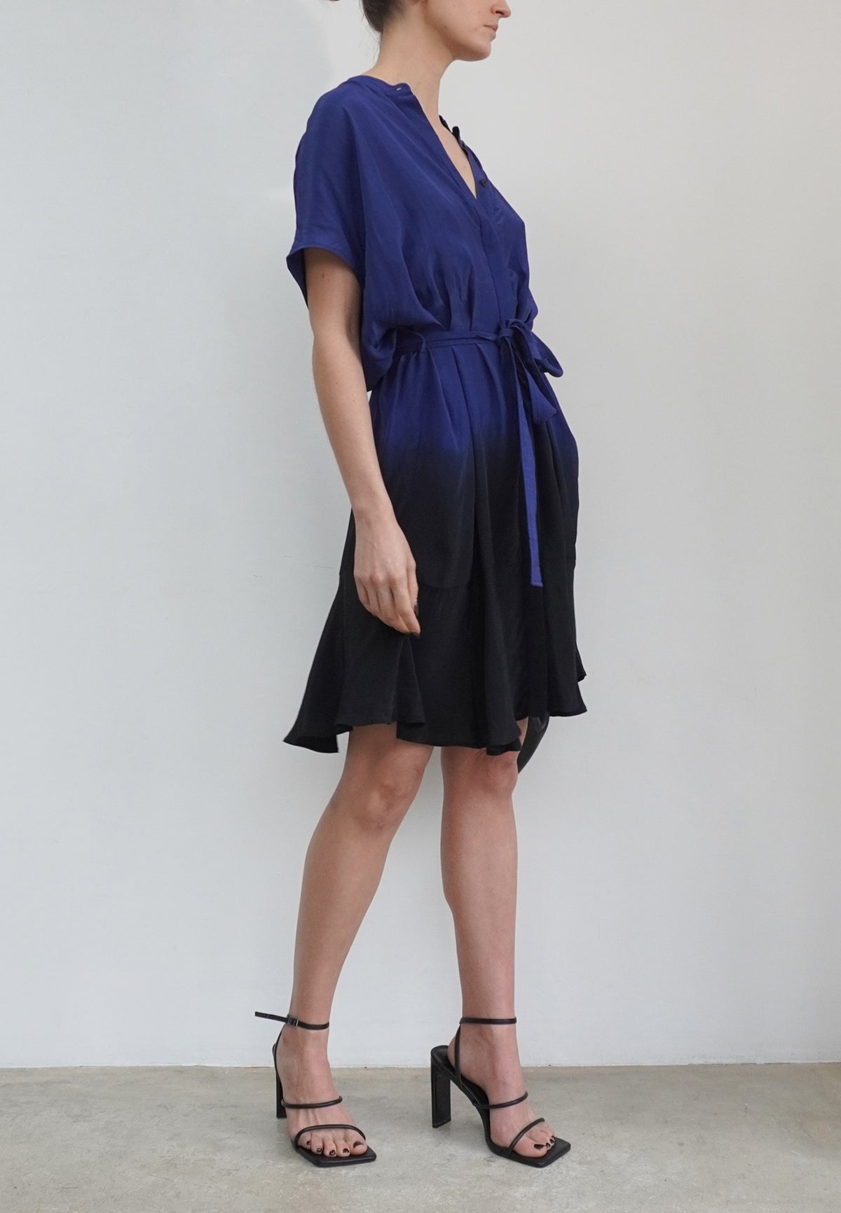 VALETTA DRESS BLUE & BLACK