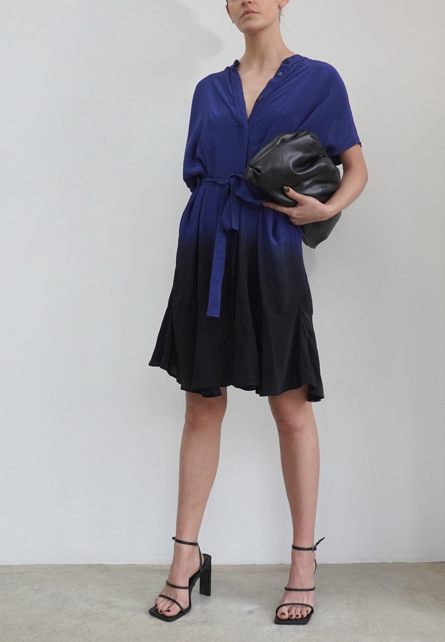 VALETTA DRESS BLUE & BLACK