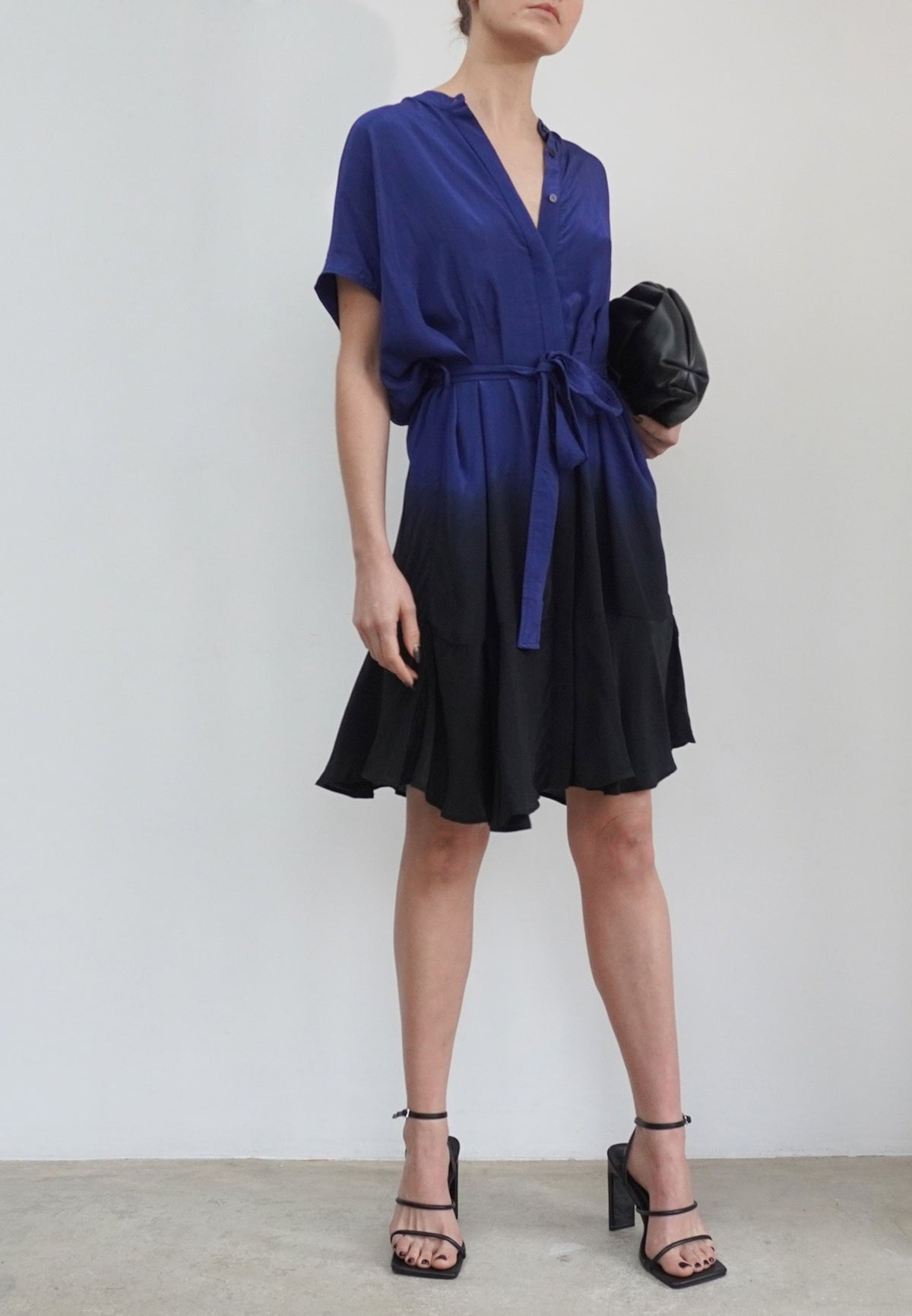 VALETTA DRESS BLUE & BLACK