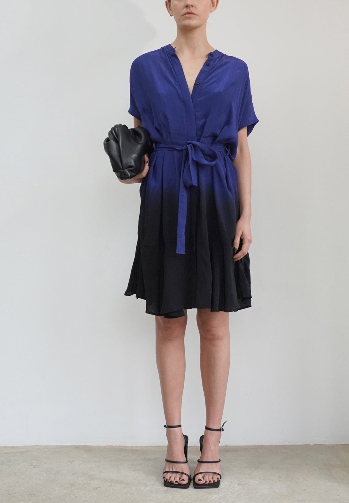 VALETTA DRESS BLUE & BLACK