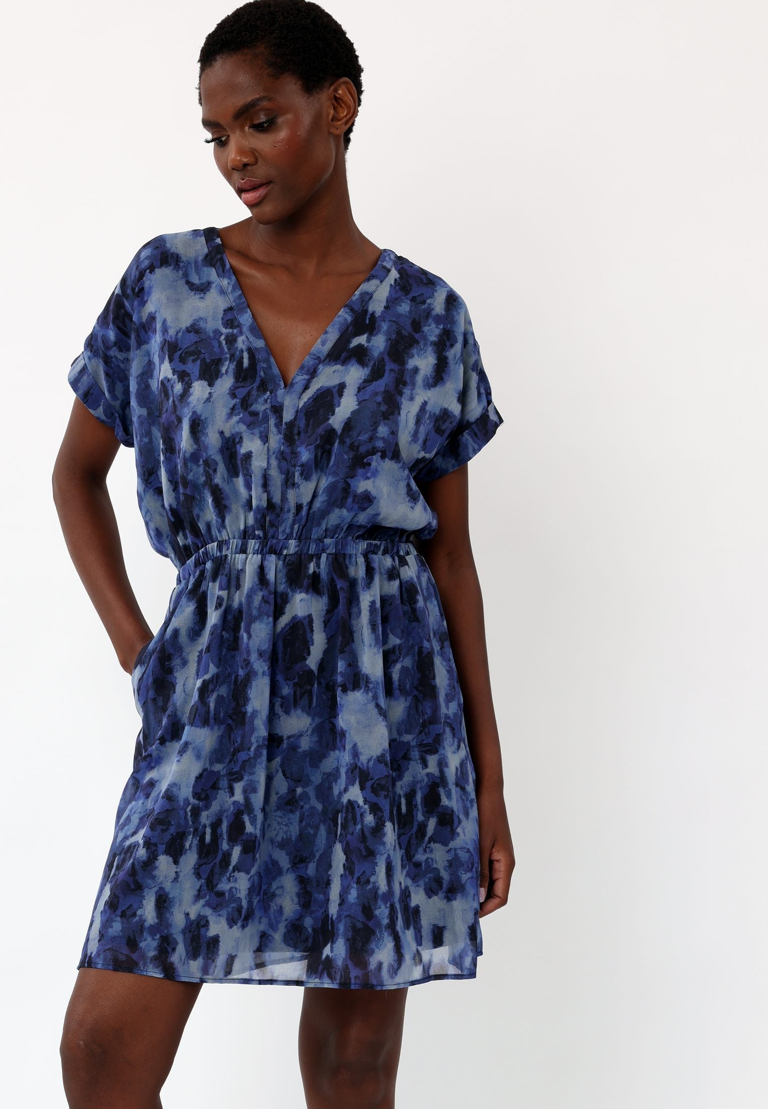 AMBER DRESS COVER NAVY