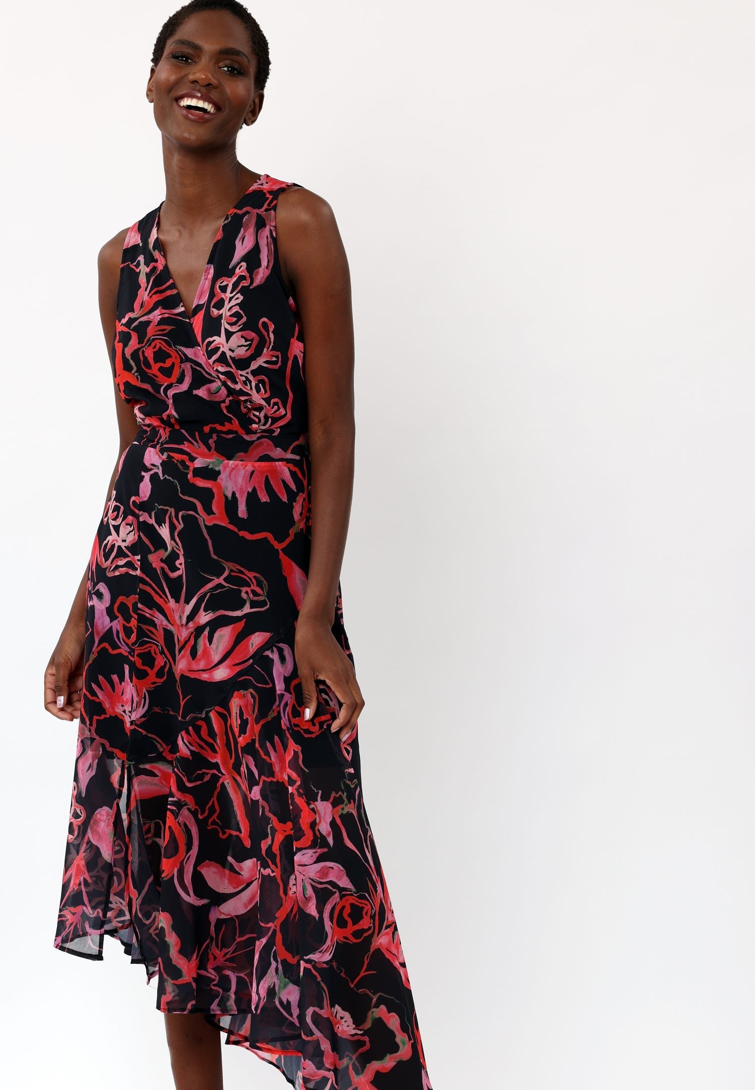 AMBER MAXI DRESS RISE POPPY RED
