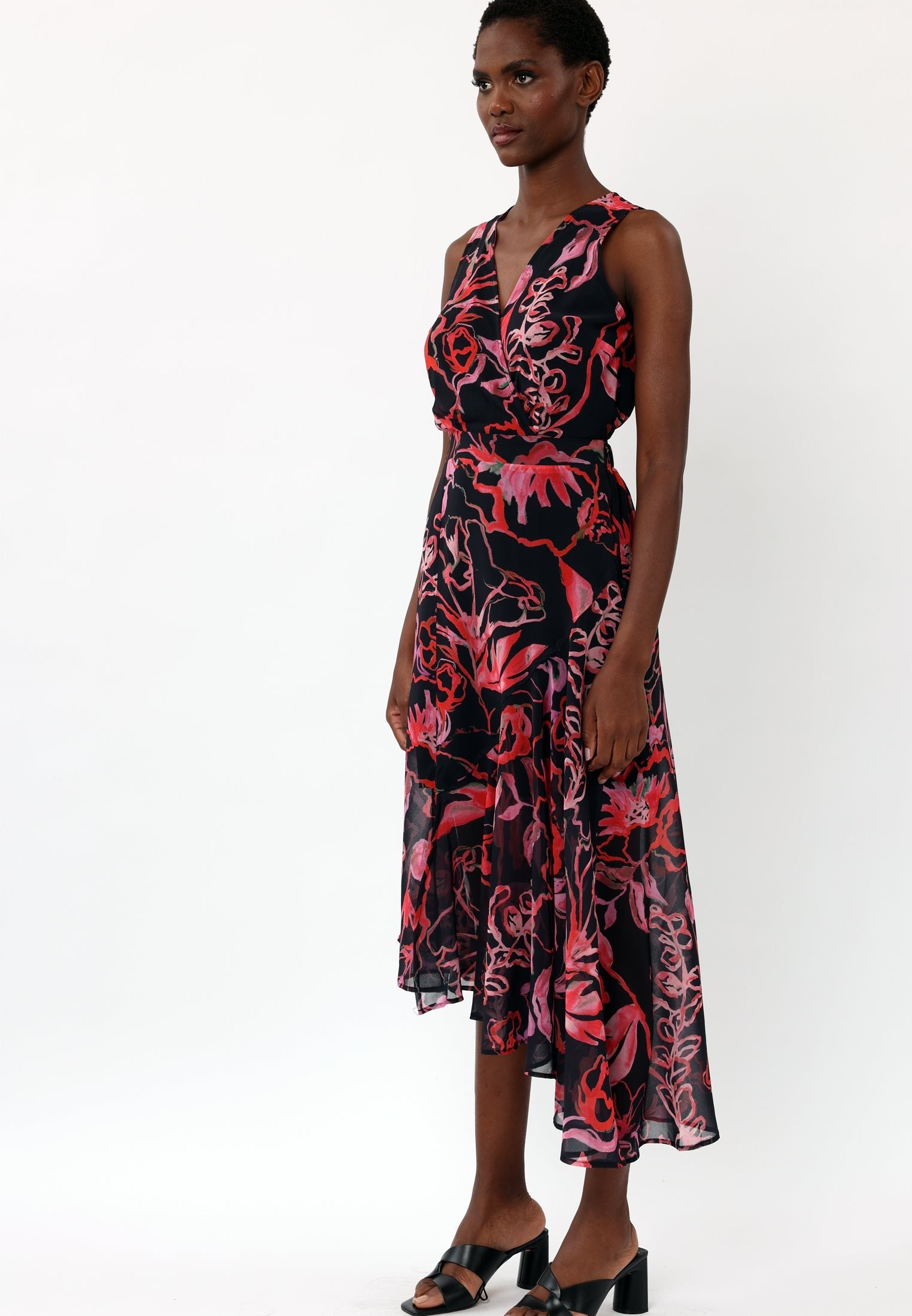AMBER MAXI DRESS RISE POPPY RED