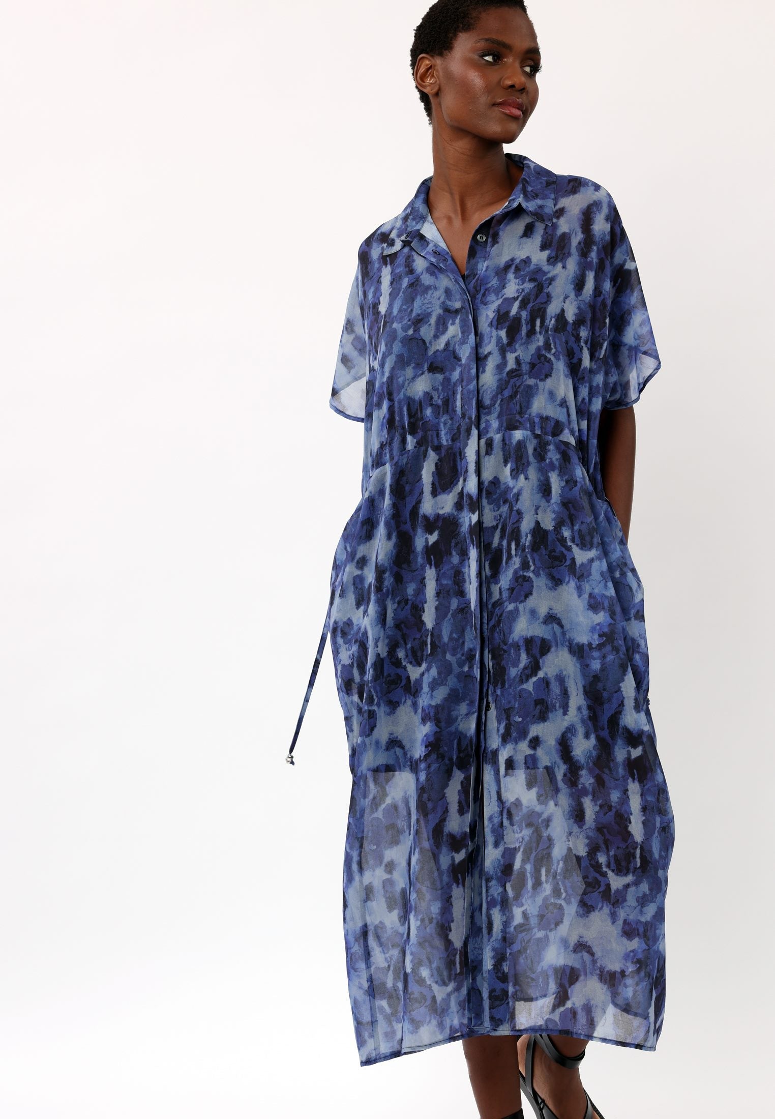 NOBLE SHIRTDRESS COVER NAVY