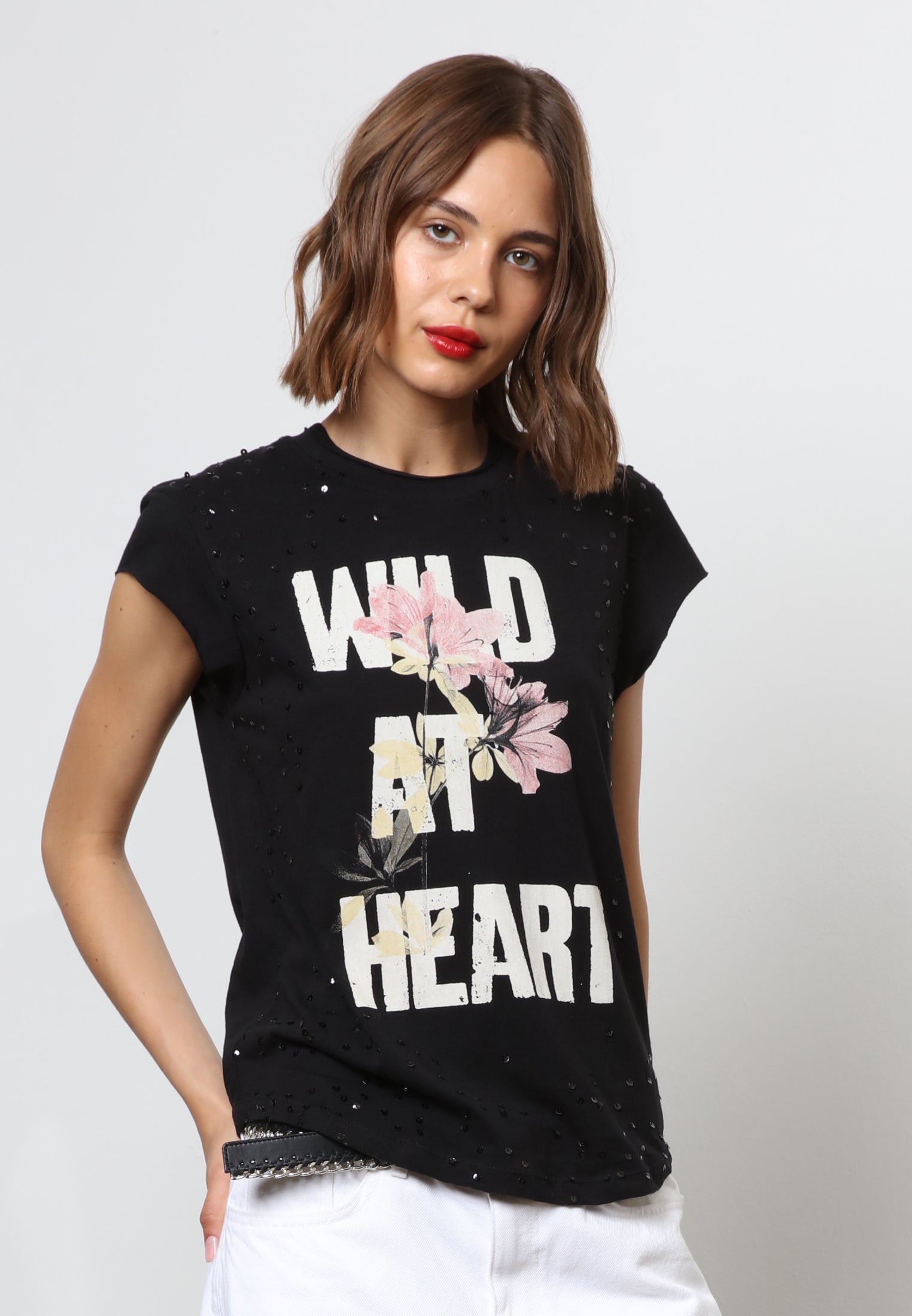 WILD AT HEART T-SHIRT BLACK