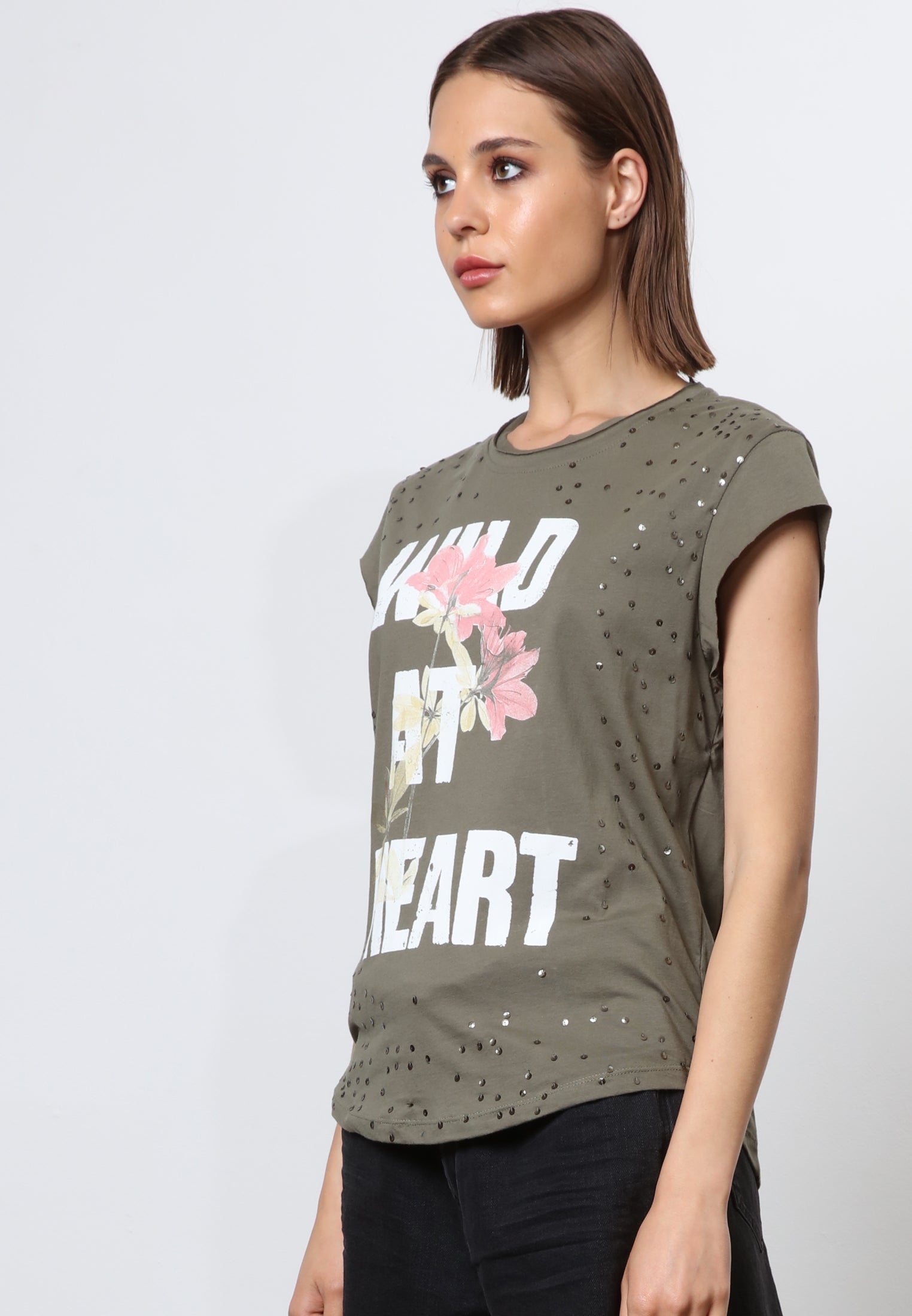 WILD AT HEART T-SHIRT VETIVER