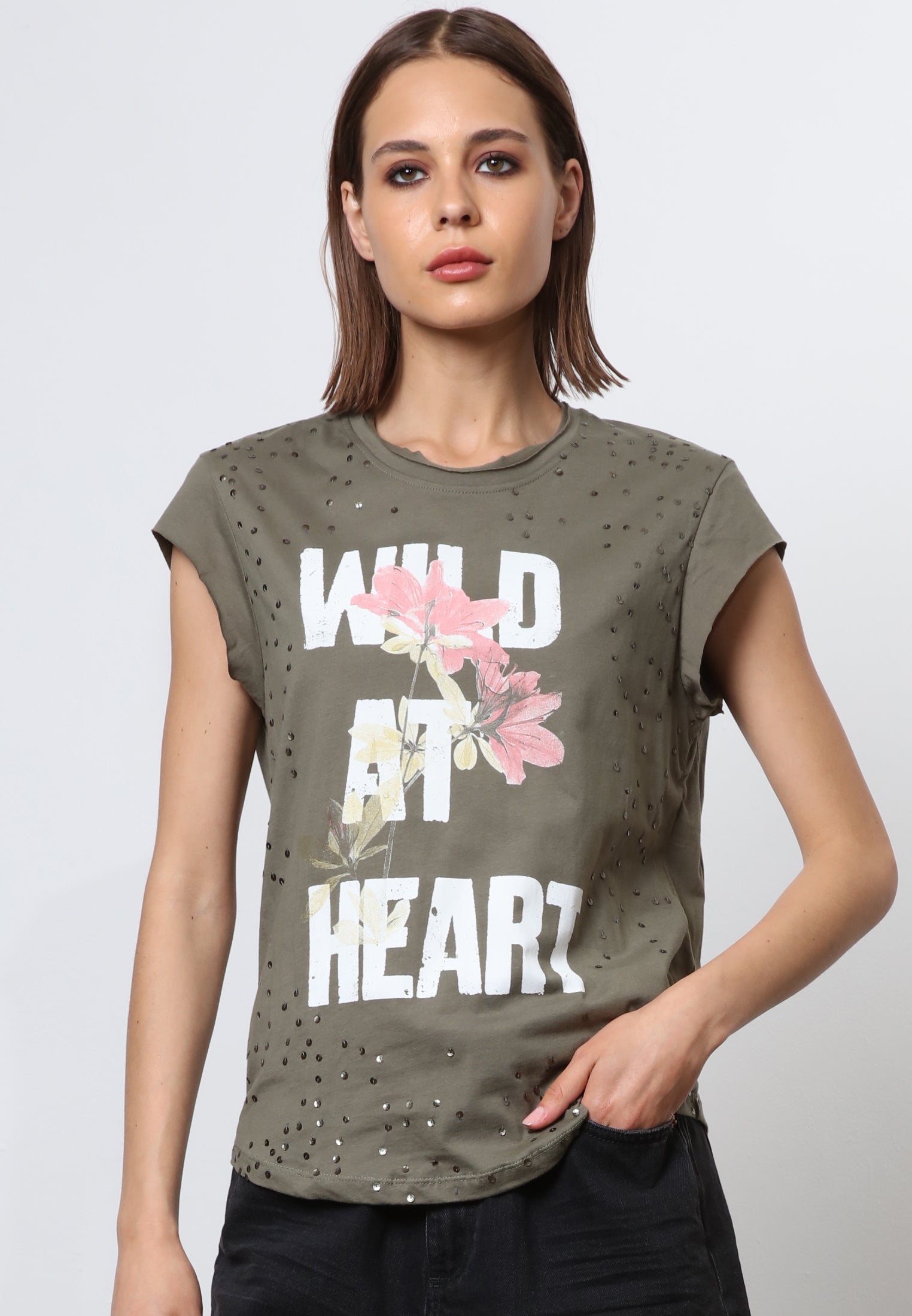 WILD AT HEART T-SHIRT VETIVER