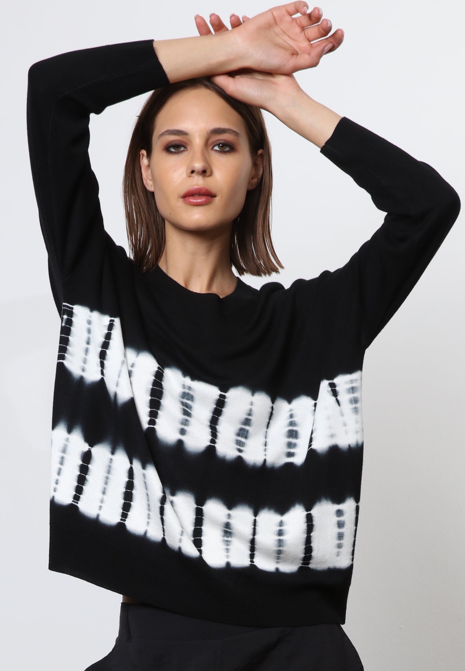 FADE COTTON JUMPER FADE PRINT - Main Image