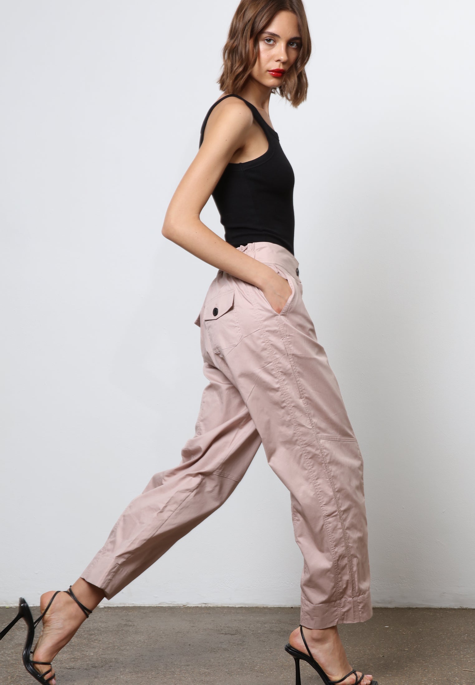 VIVID TROUSERS DUSTY ROSE