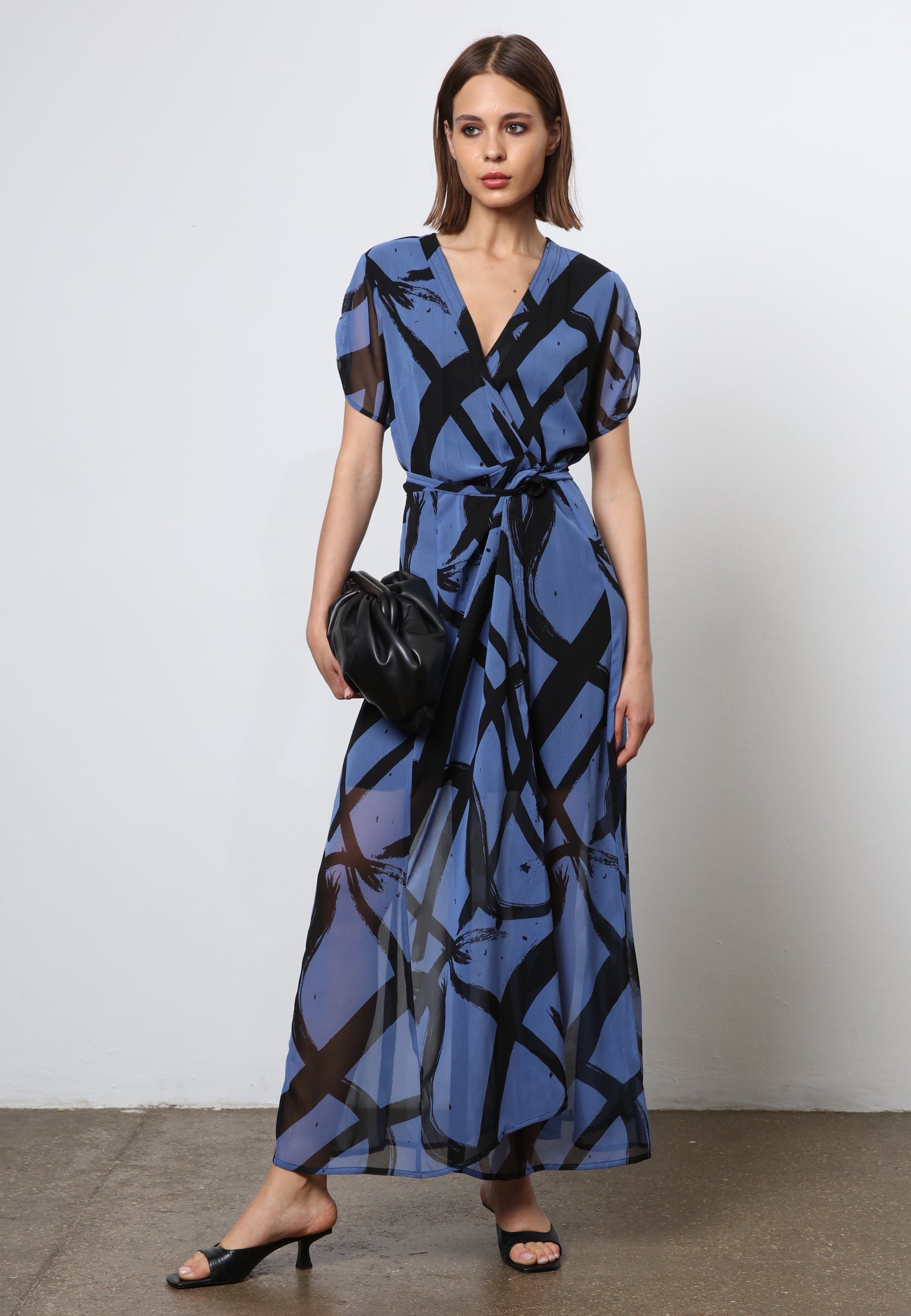 DUSK MAXI DRESS BLUE BLACK - Main Image