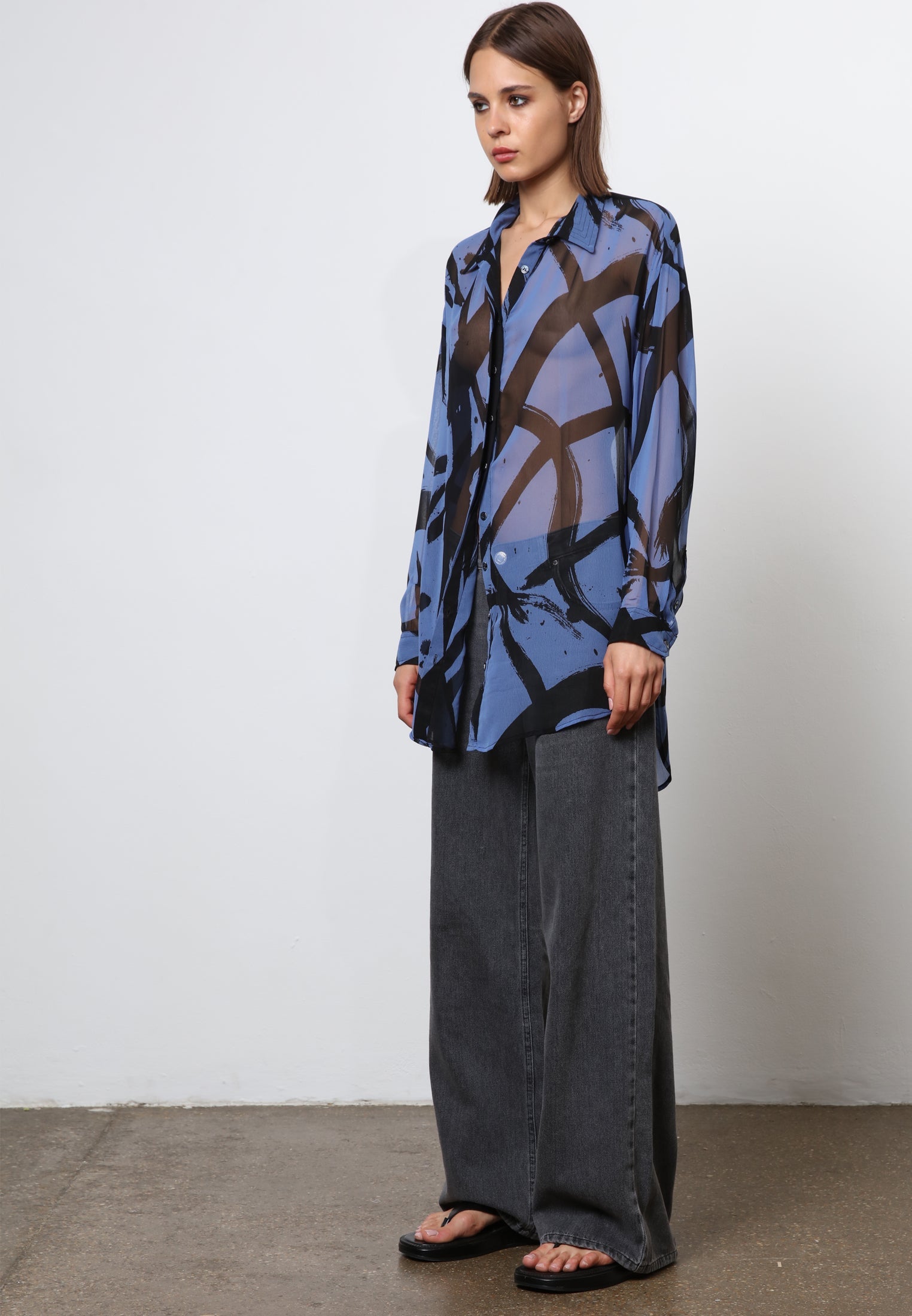 DUSK SHIRT BLUE & BLACK