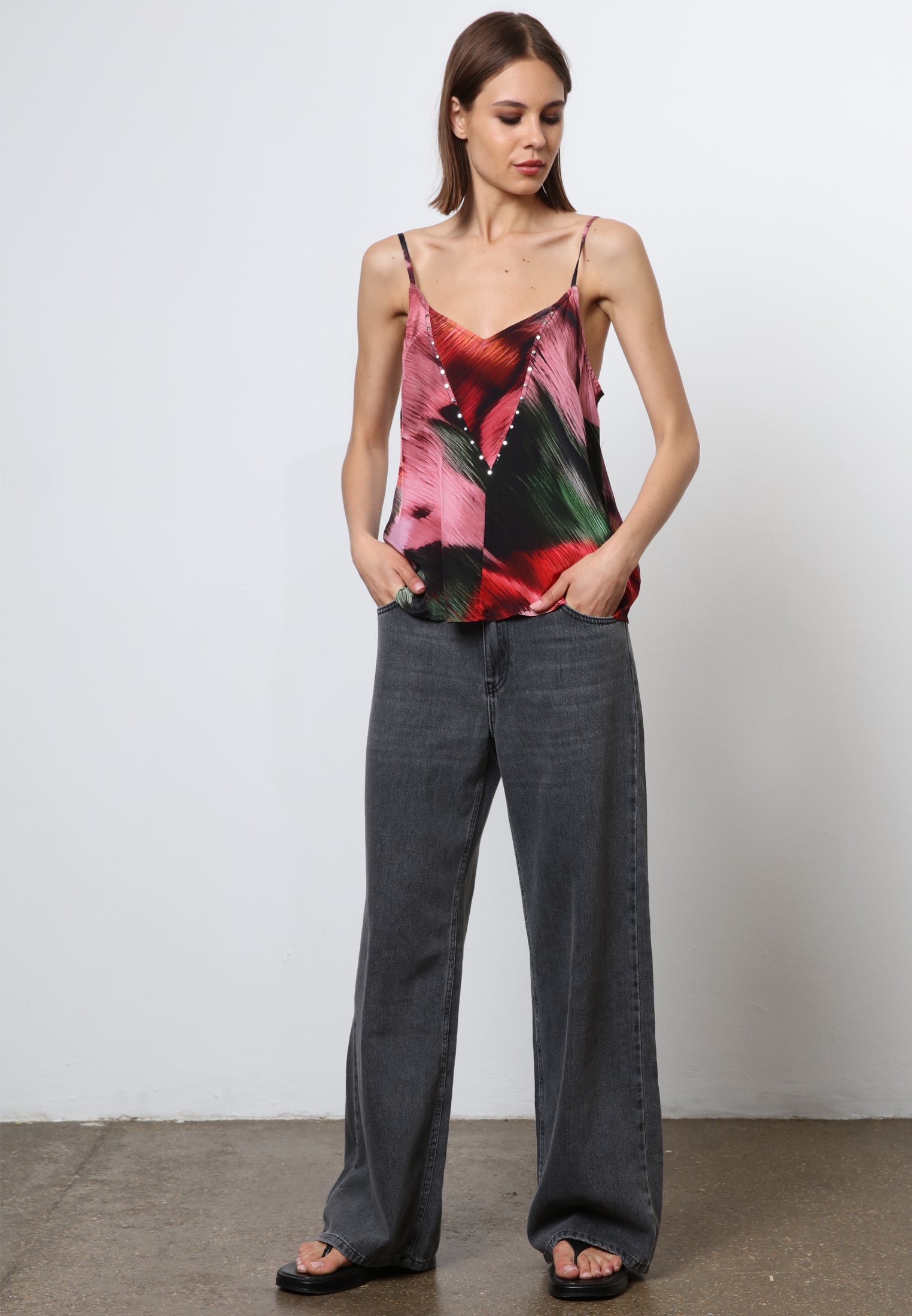 LUSTER CAMISOLE OBSCURE CORAL