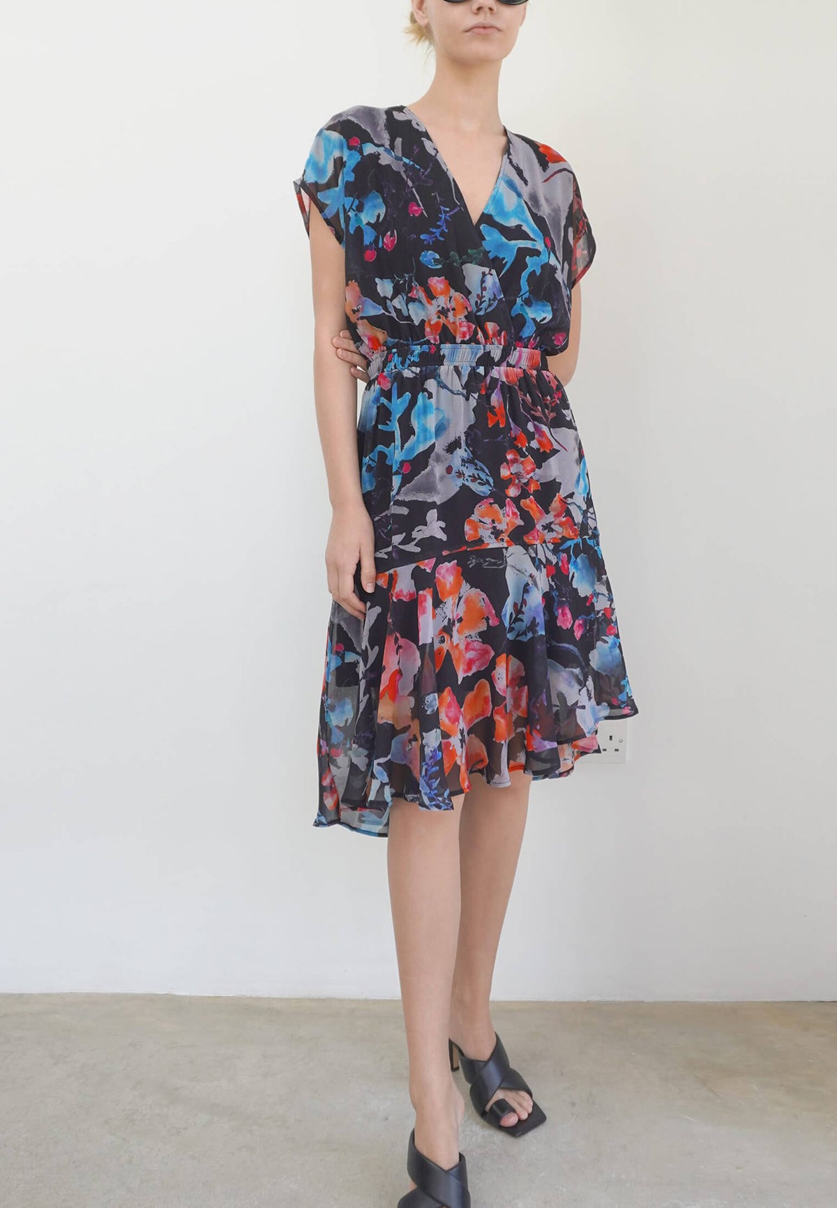 CHANNEL DRESS CANVAS BLACK