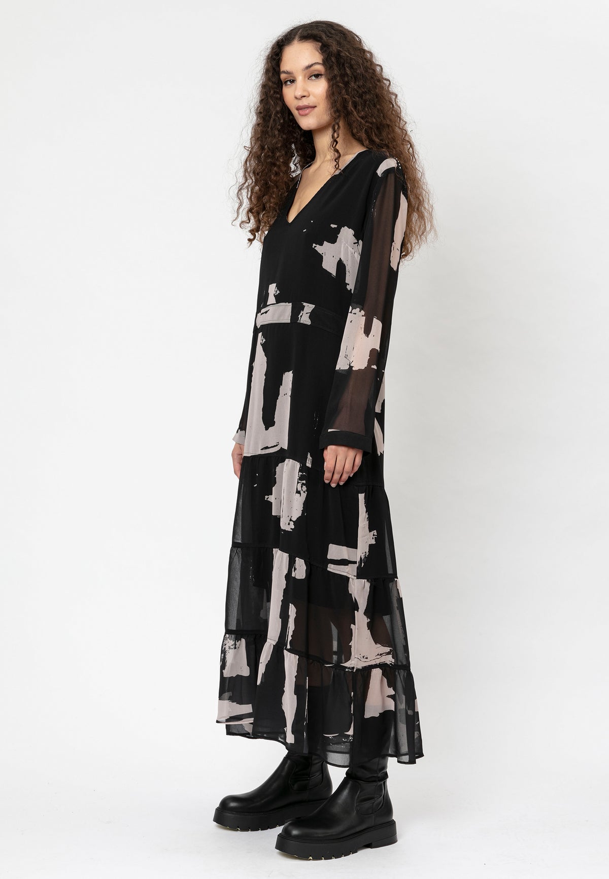 SELECT MAXI DRESS FACADE PRINT