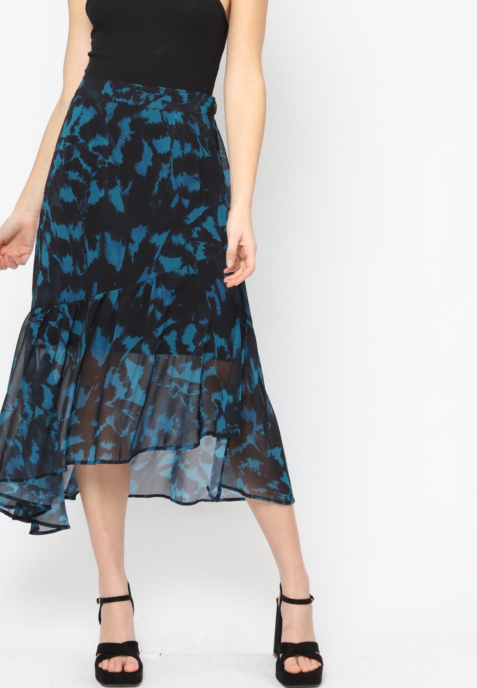 DAZZLE SKIRT DOWN PRINT