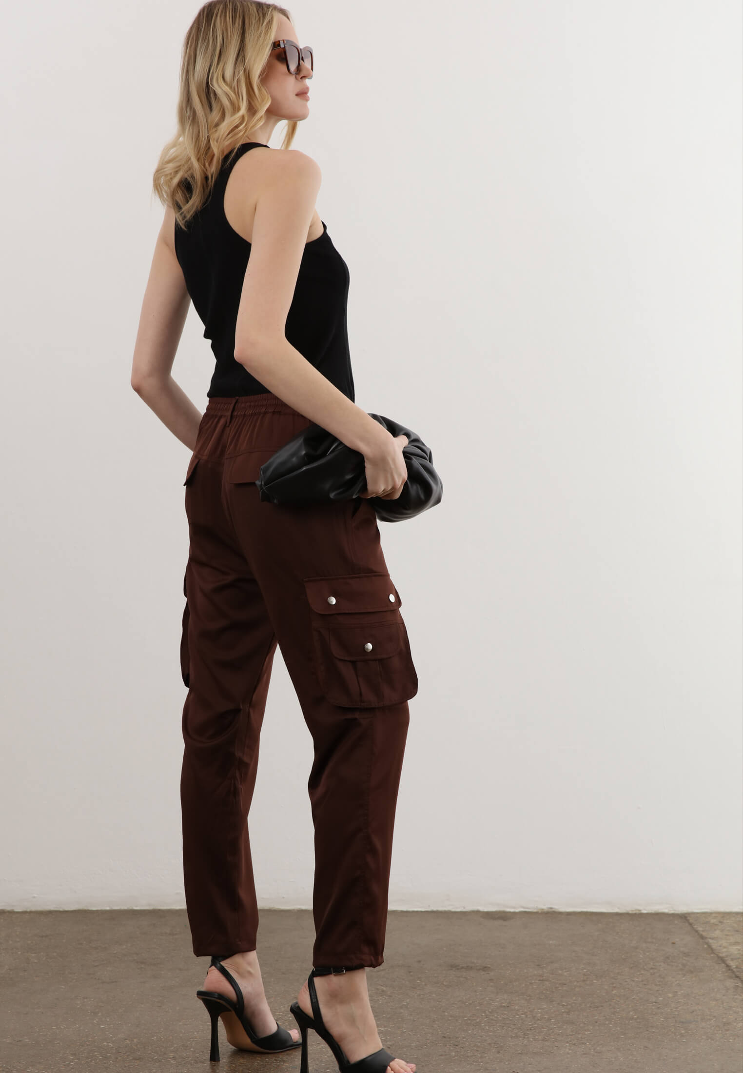 GRADIENT TROUSERS BROWN