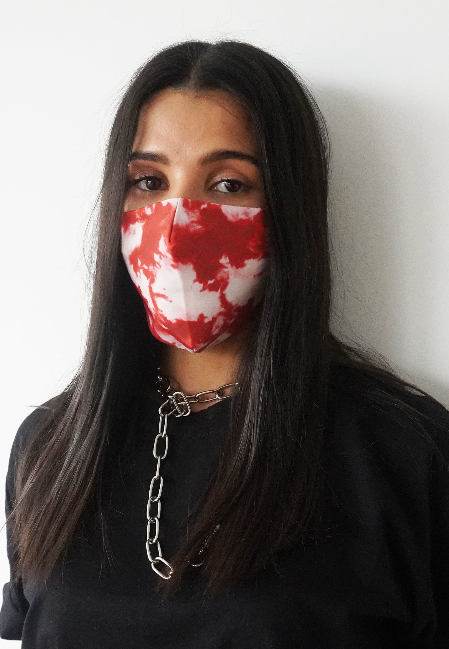 RELIGION Face Mask Tie Dye Red