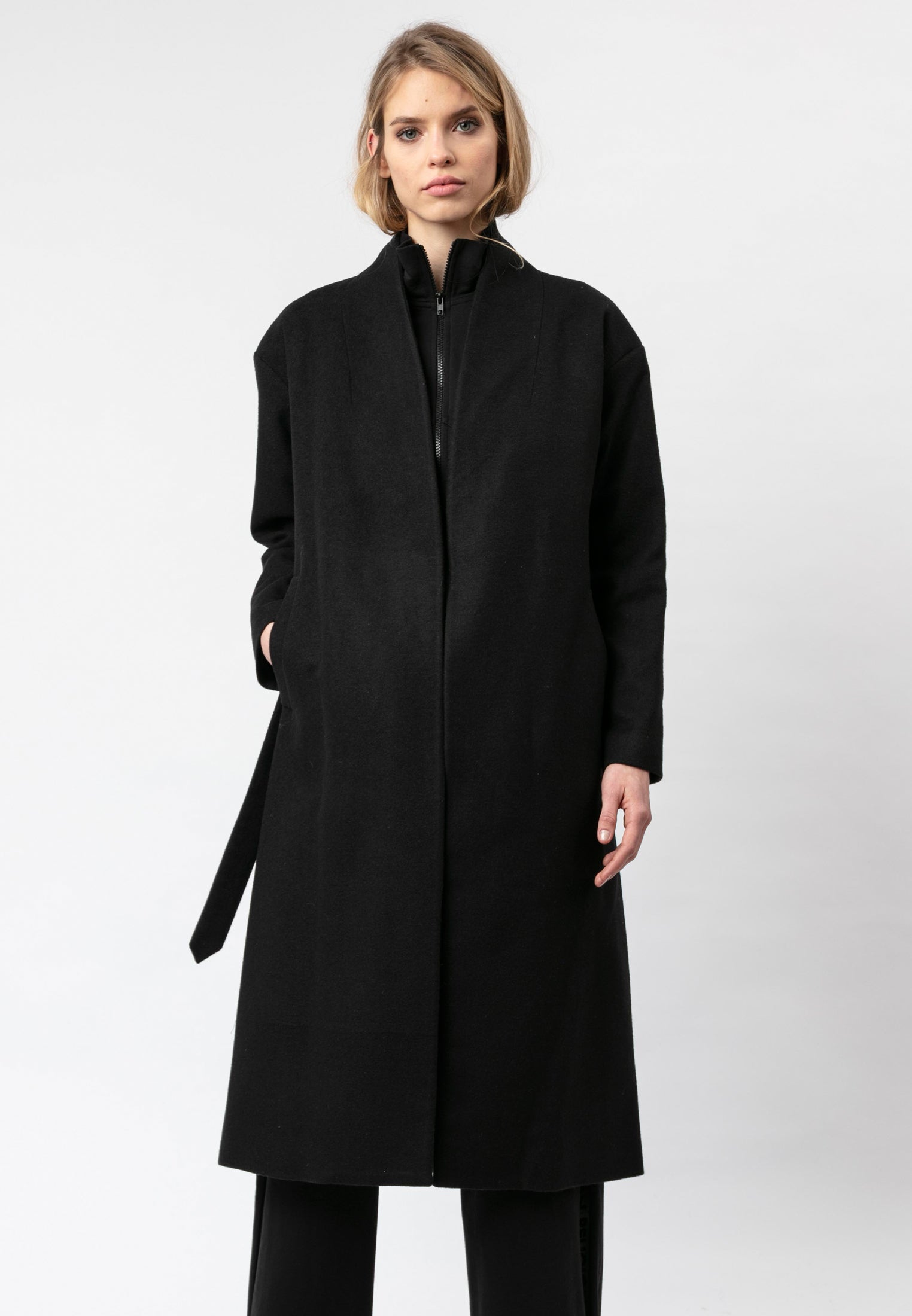RELIGION Spirit Tailored Black Coat