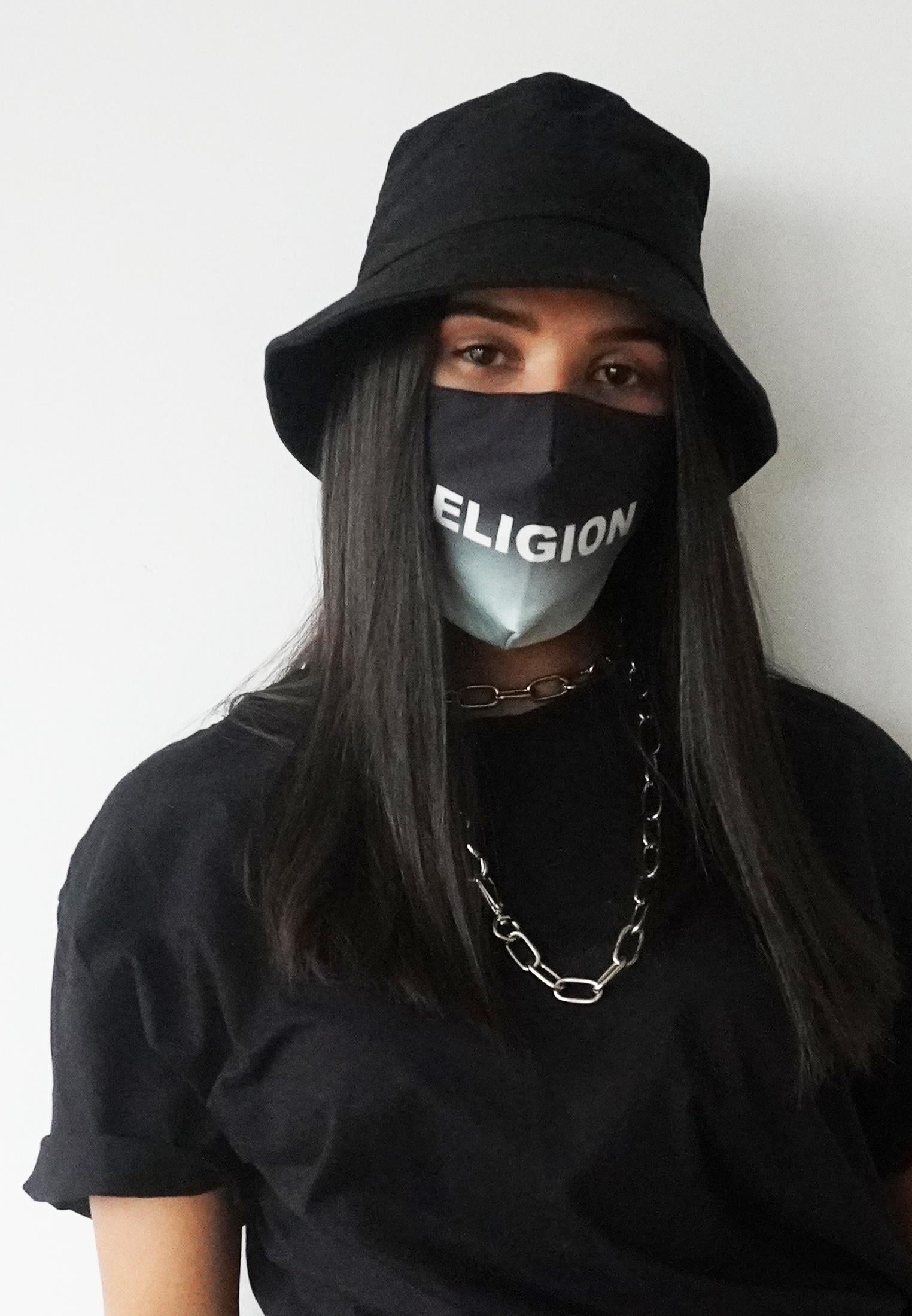 RELIGION Face Mask Gradient Mint Print