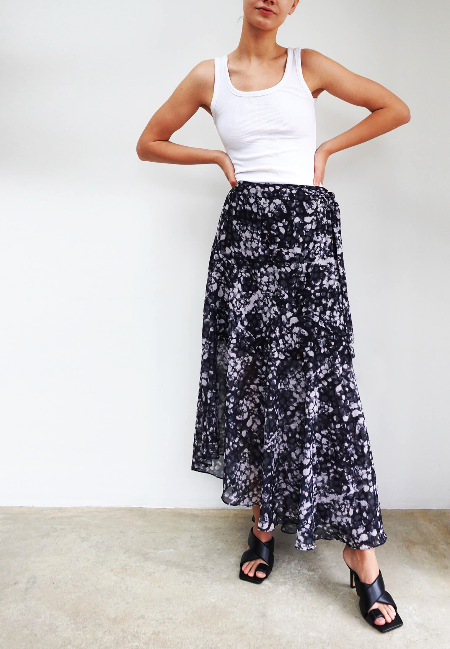 Religion floral maxi skirt Clearance