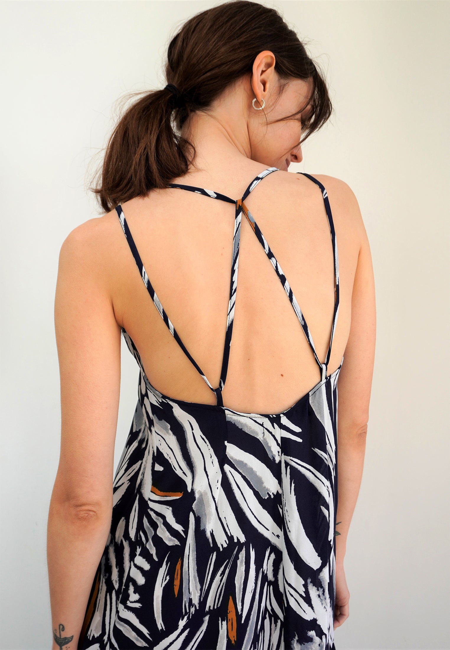 RELIGION Ara Plume Print Maxi Dress