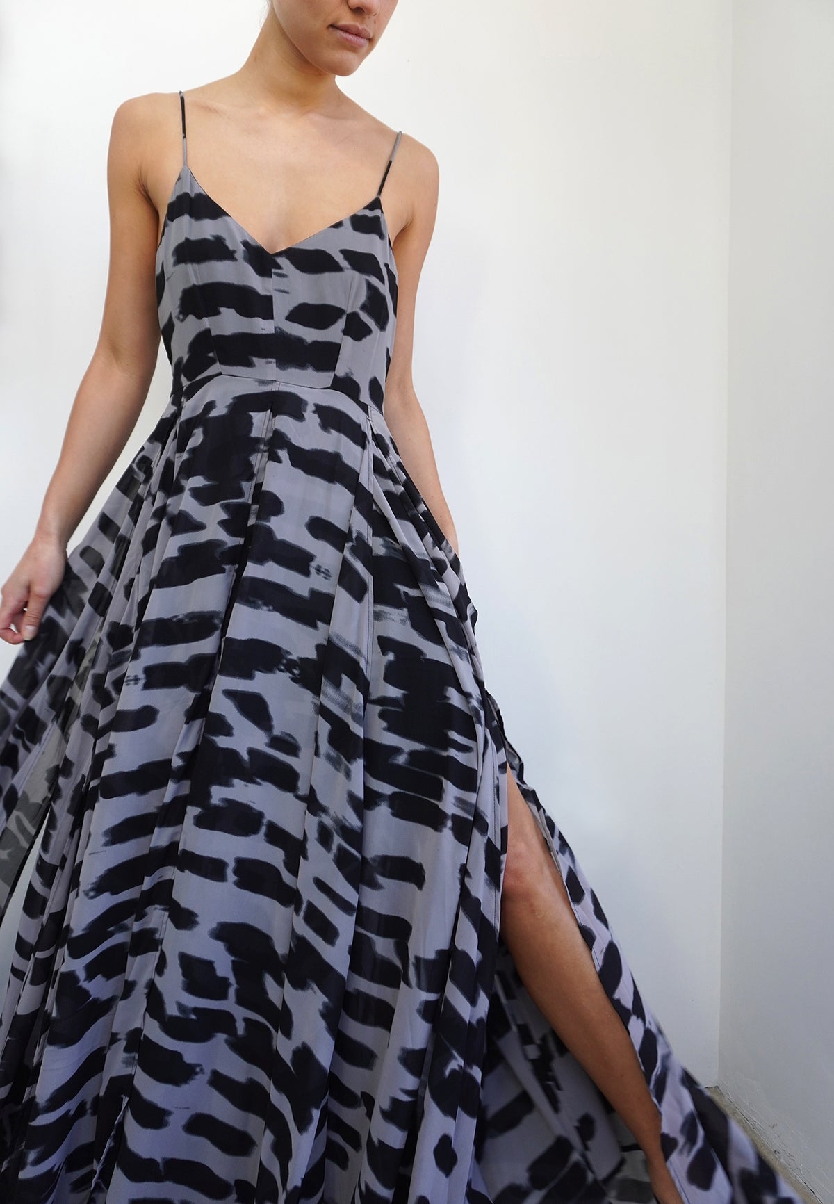 ZEBRA MAXI DRESS LEOPARD
