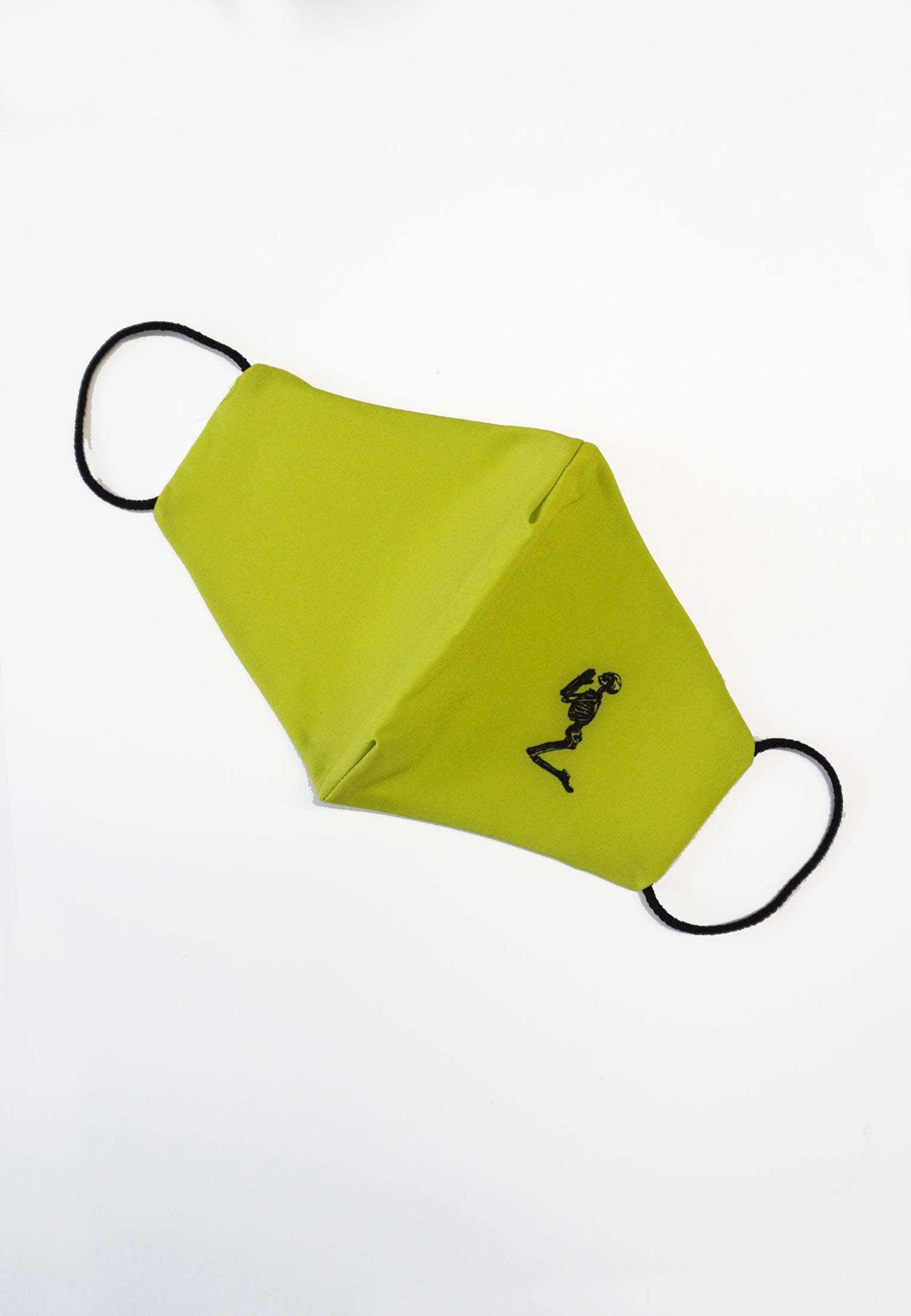 FACE MASK LIME PRAYING SKELETON