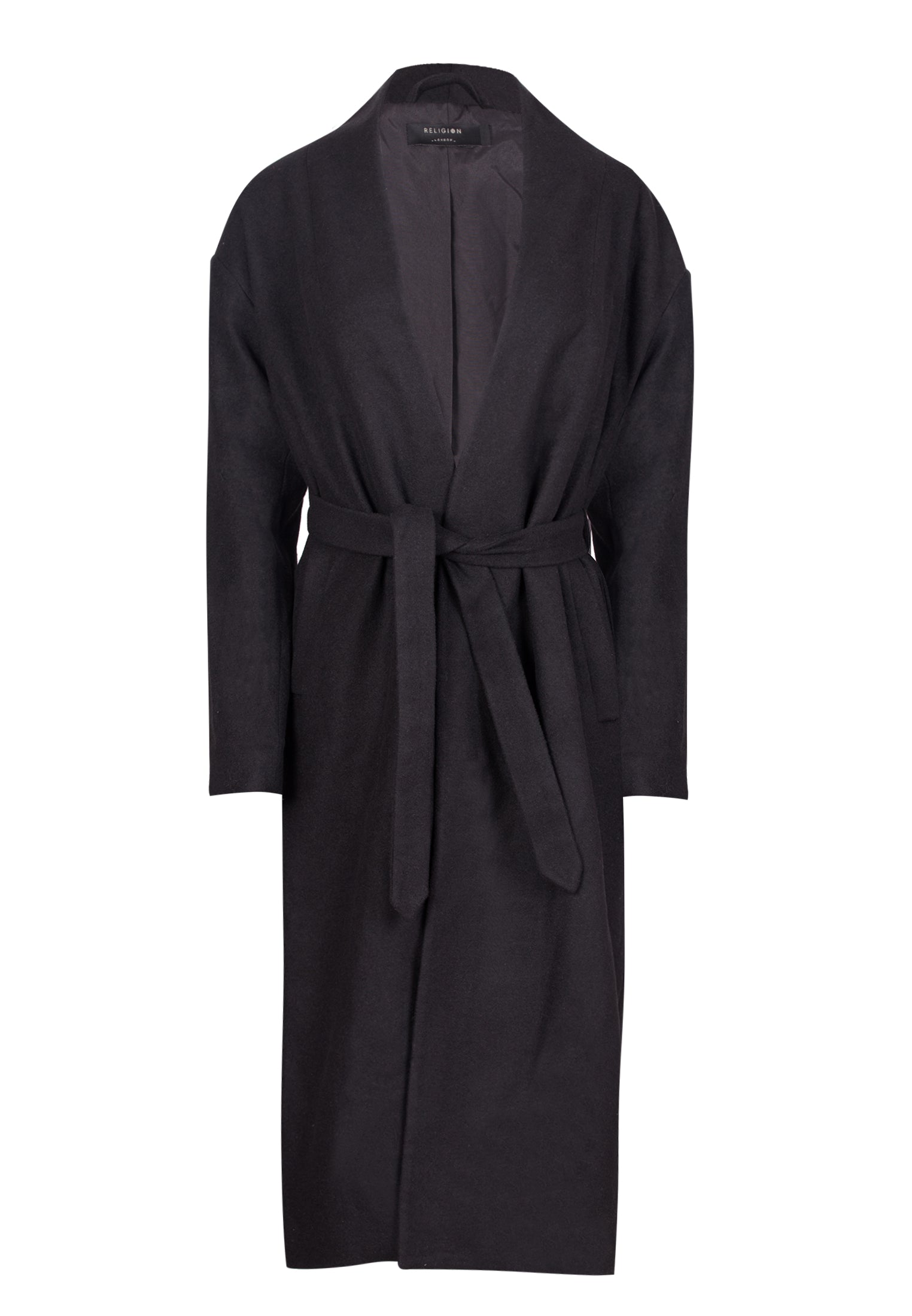 RELIGION Spirit Tailored Black Coat