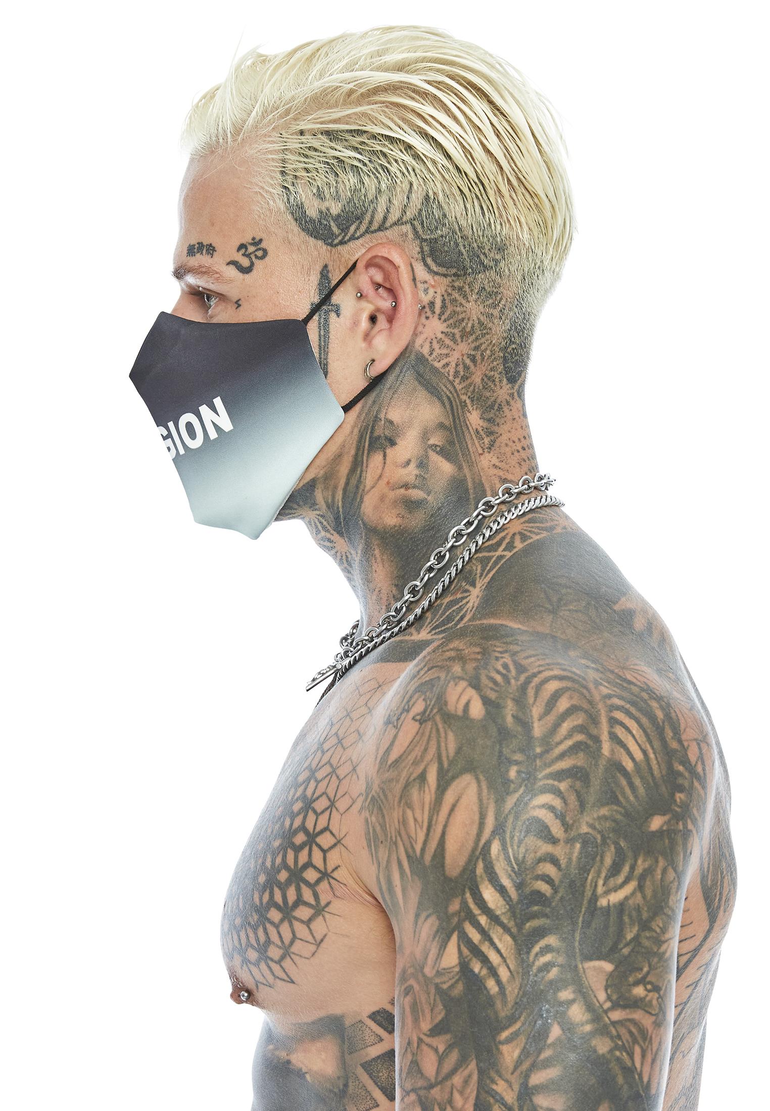 RELIGION Face Mask Gradient Mint Print