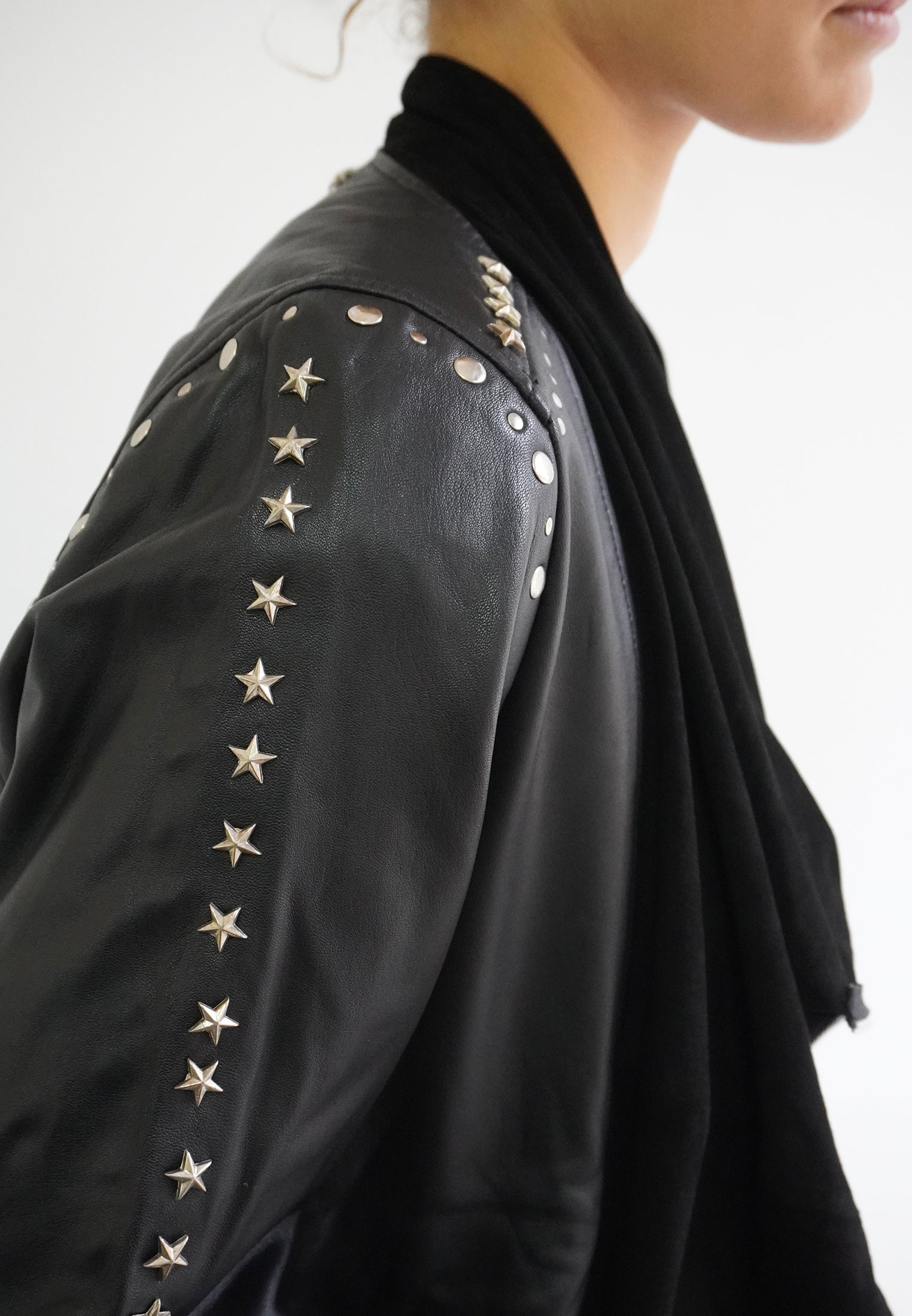 RELIGION Magnetism Black Leather Jacket