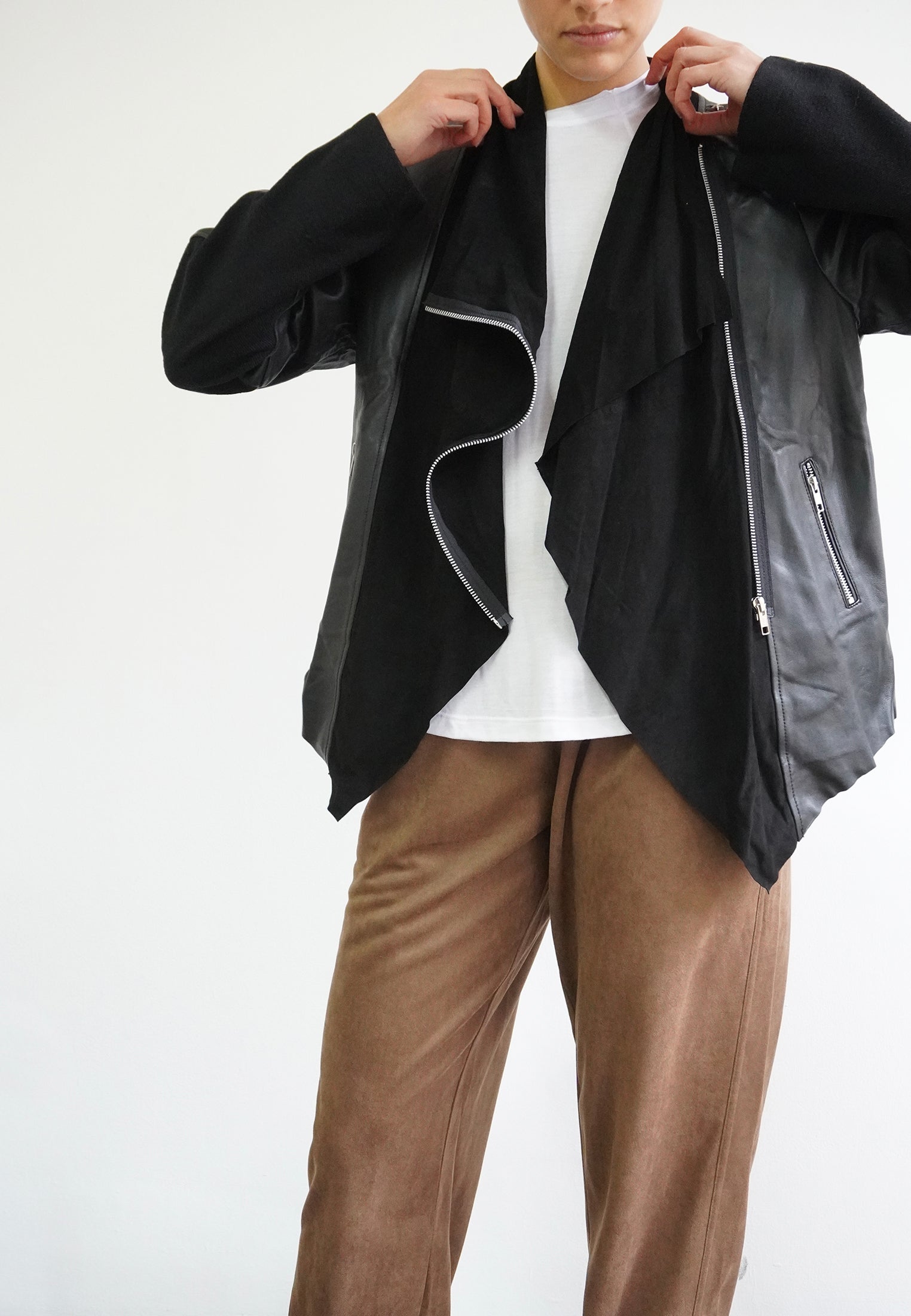RELIGION Magnetism Black Leather Jacket