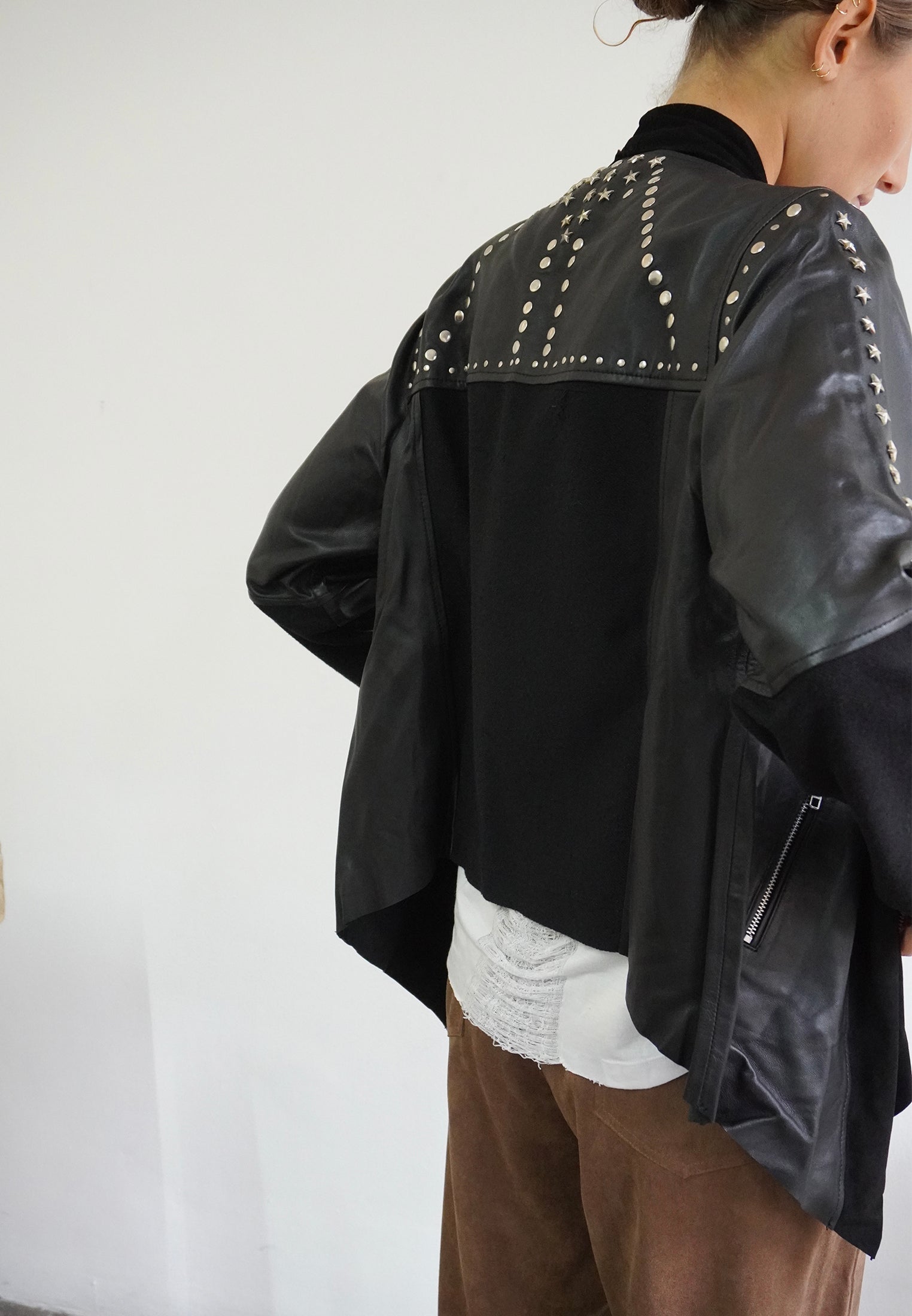 RELIGION Magnetism Black Leather Jacket