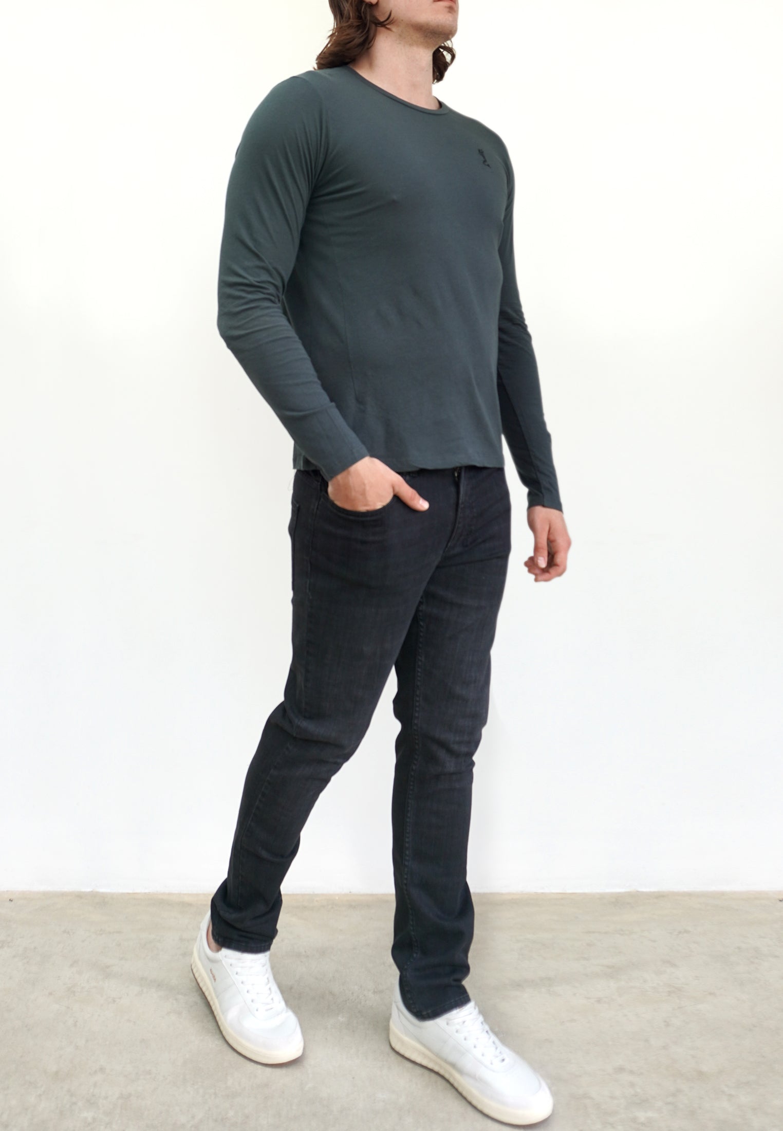 CORE LS ORGANIC T-SHIRT DARK METAL