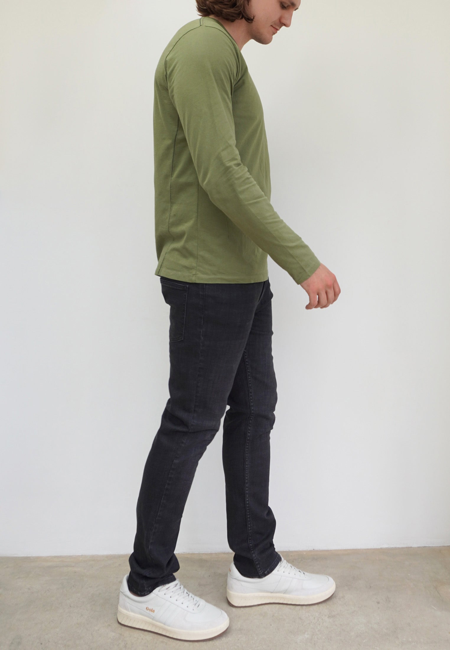 CORE LS ORGANIC T-SHIRT DARK OLIVE