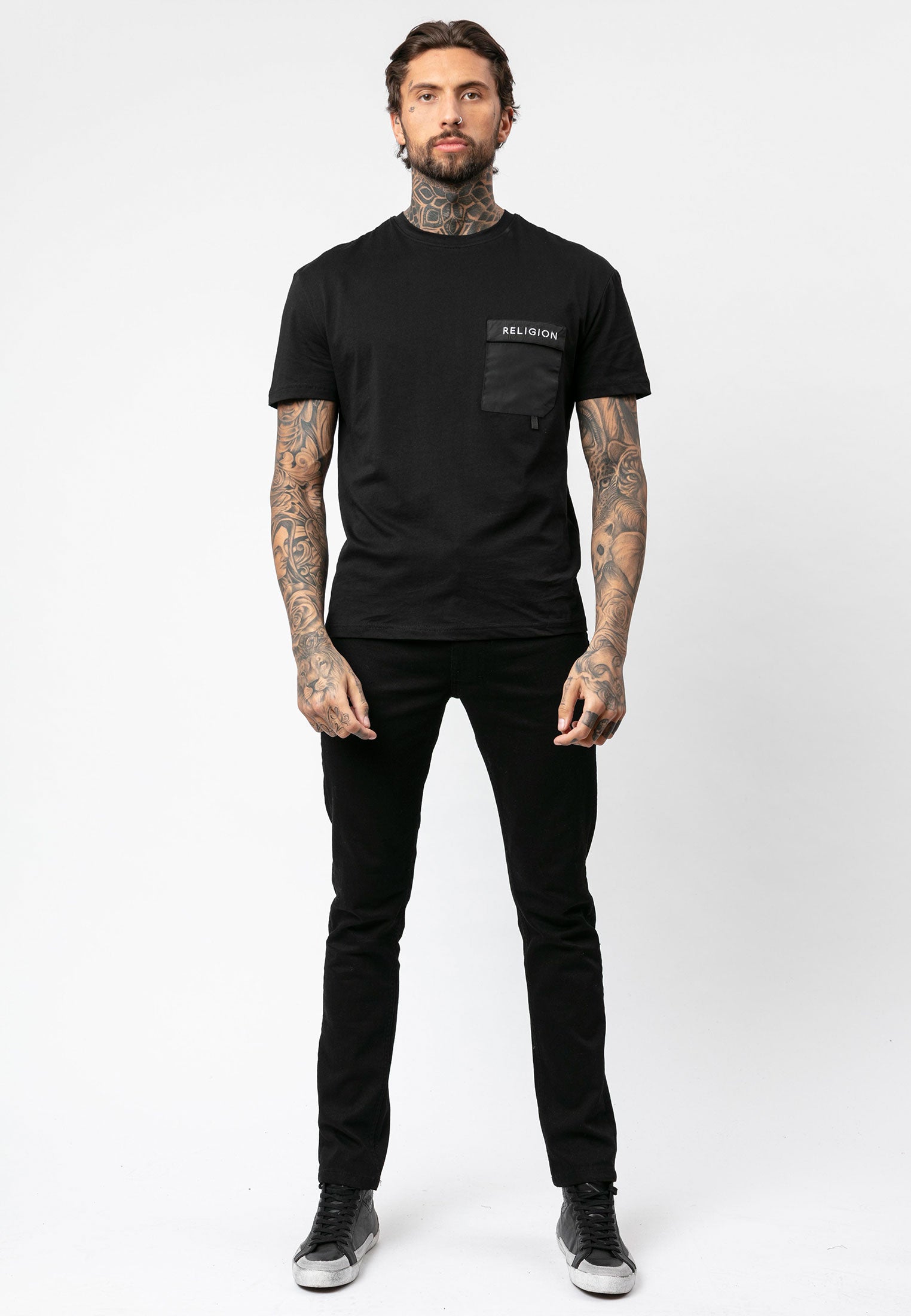 RELIGION Viscious Slim Fit Black Jeans
