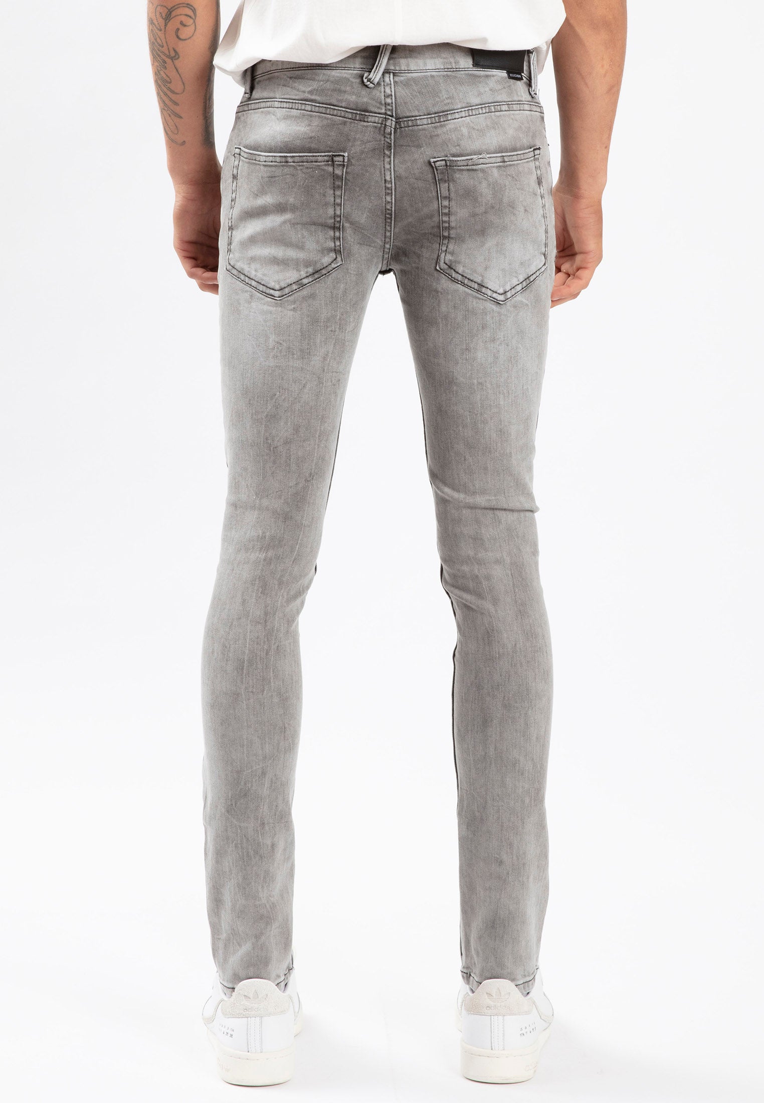 RELIGION Hero Skinny Jeans Grey Veins