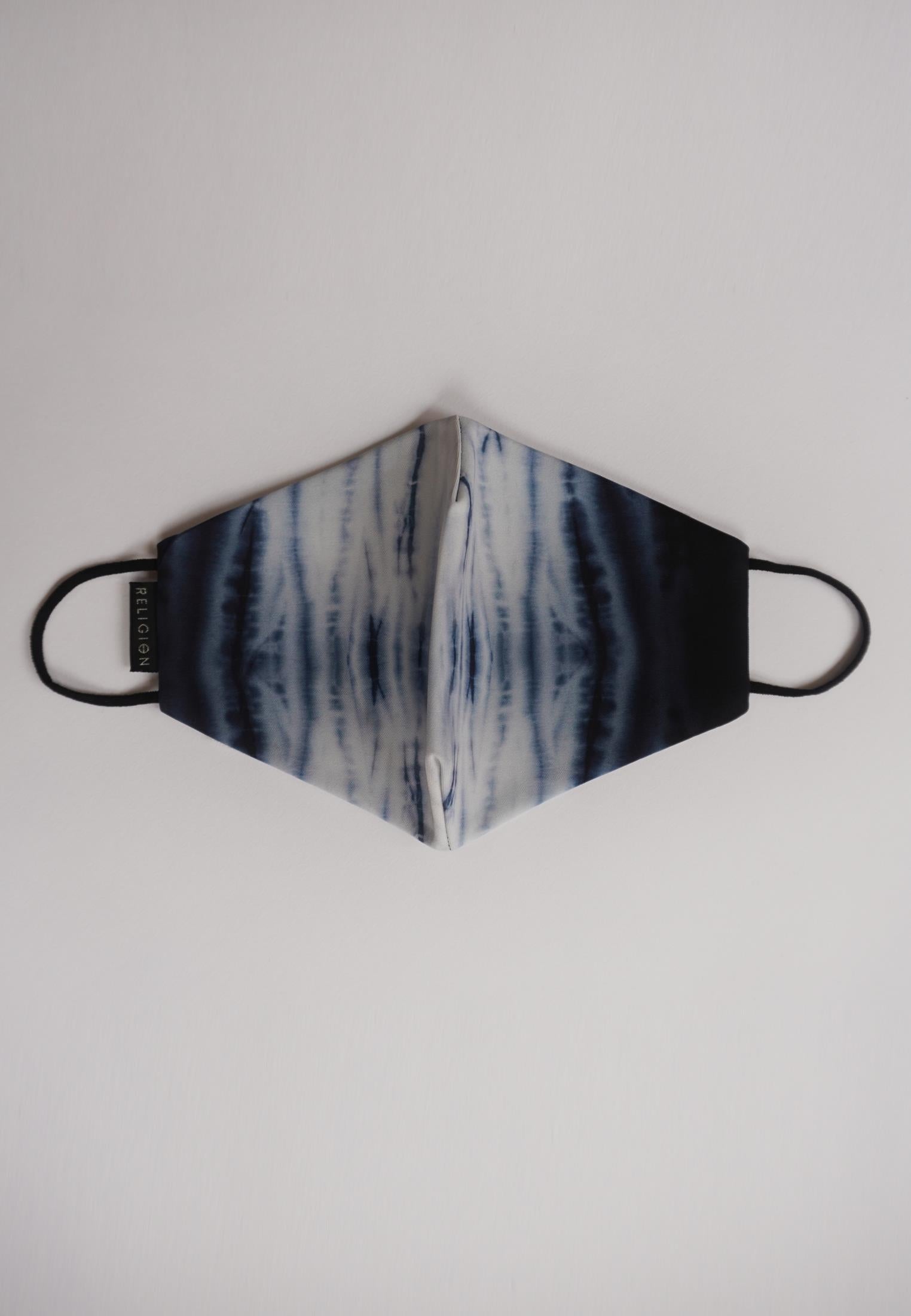 RELIGION Face Mask Tie Dye Blue
