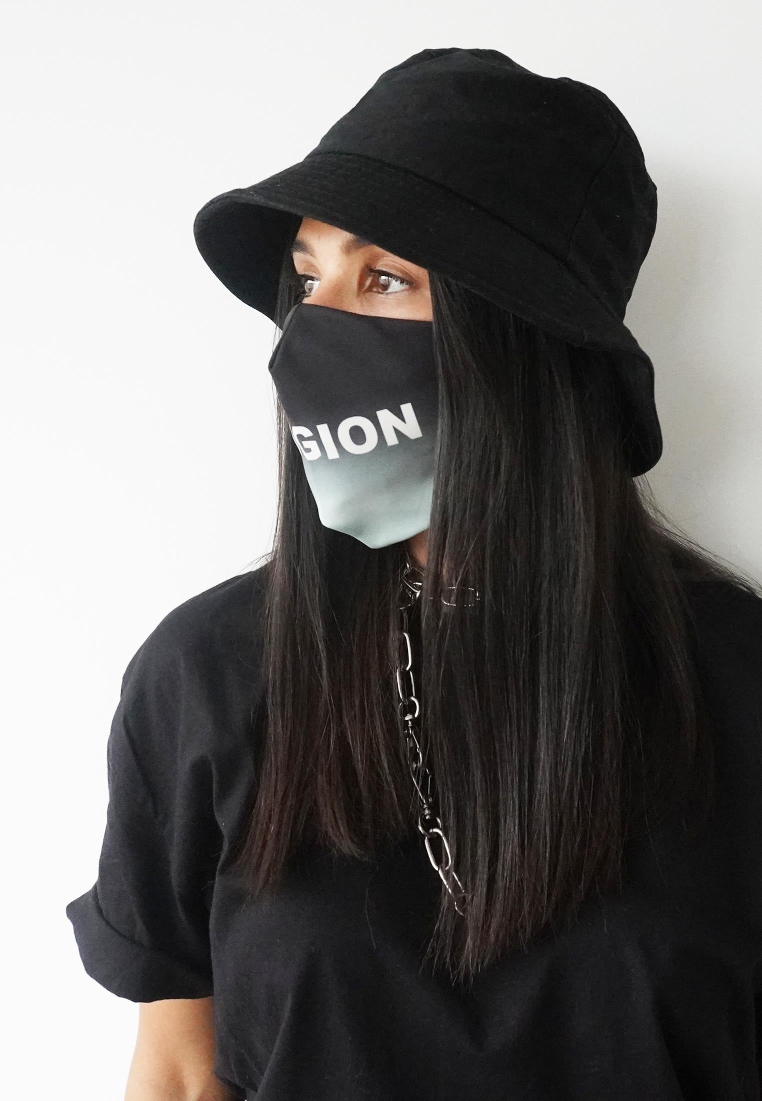 RELIGION Face Mask Gradient Mint Print