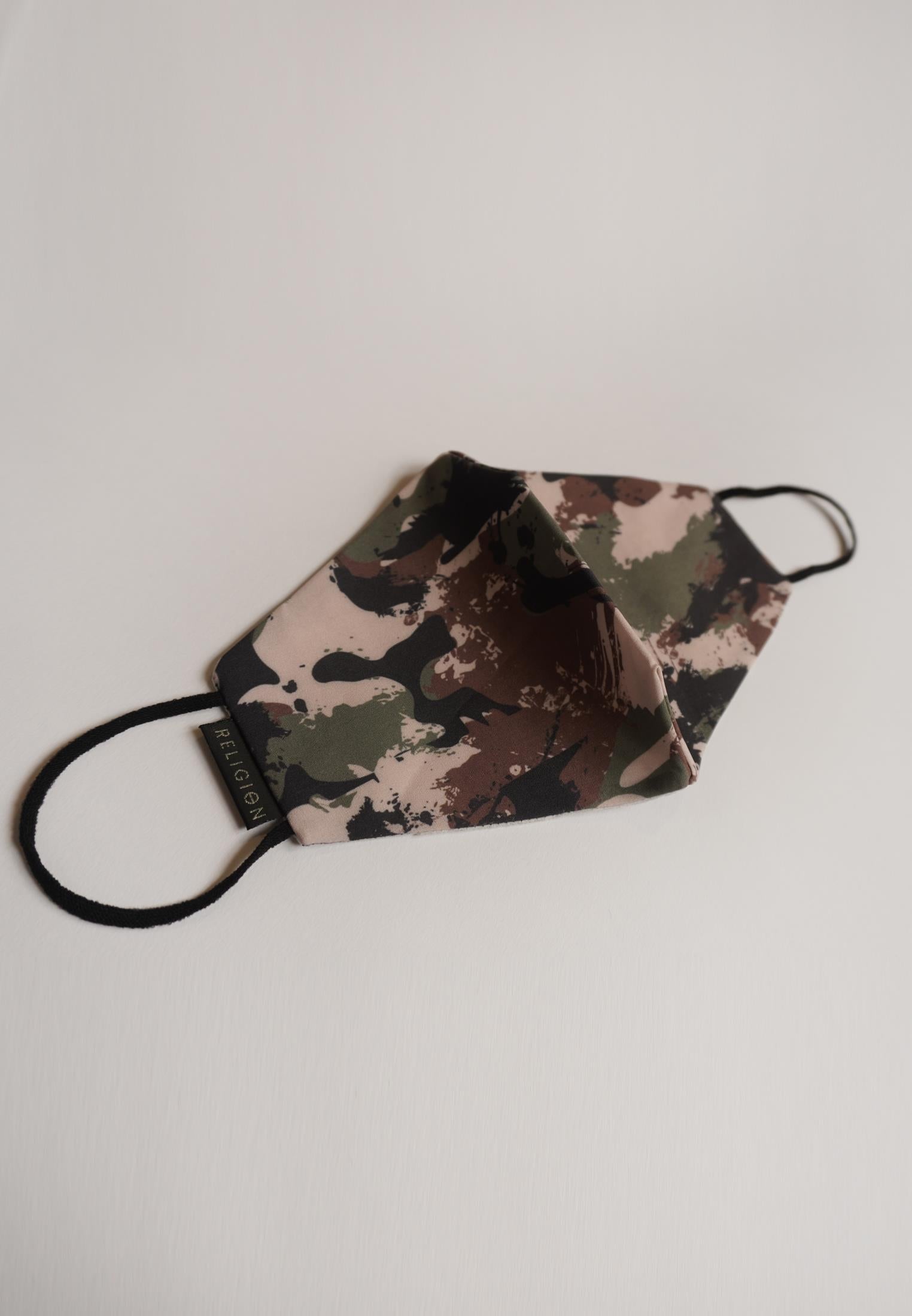 RELIGION Face Mask Camo Print