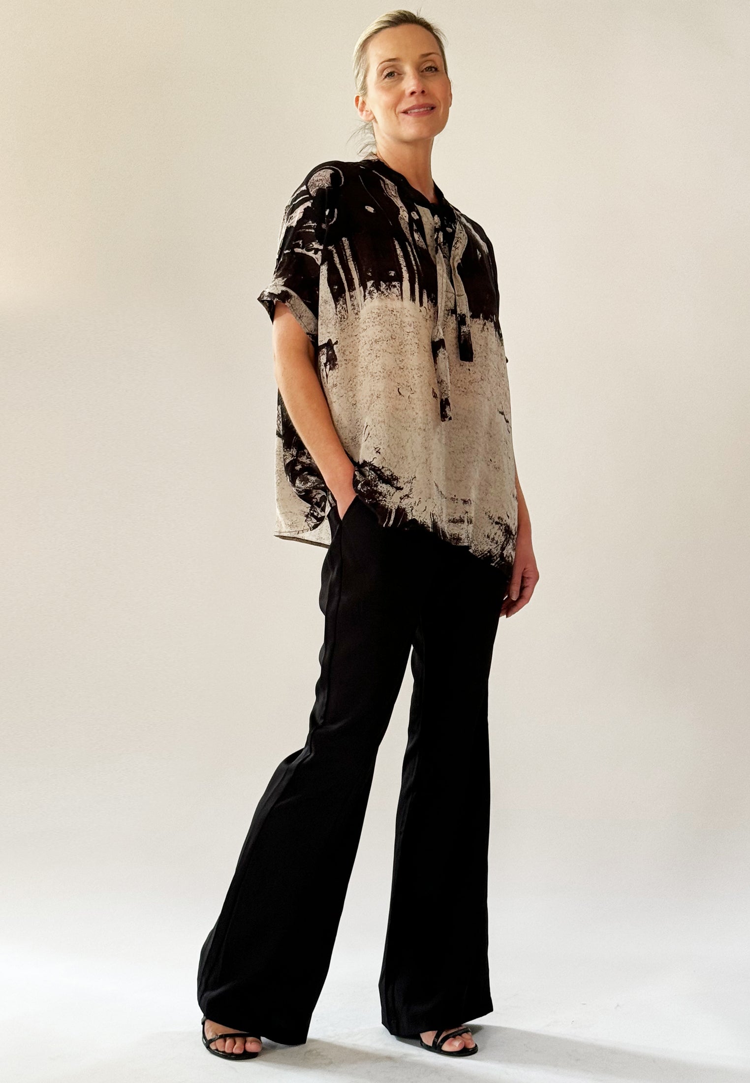 HIDDEN BLOUSE EMINENCE SEPIA