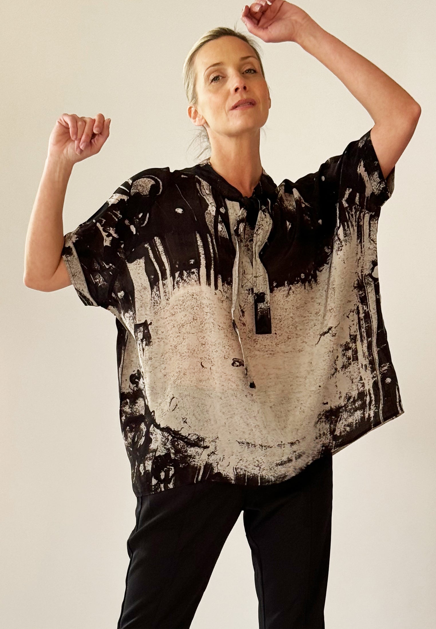 HIDDEN BLOUSE EMINENCE SEPIA