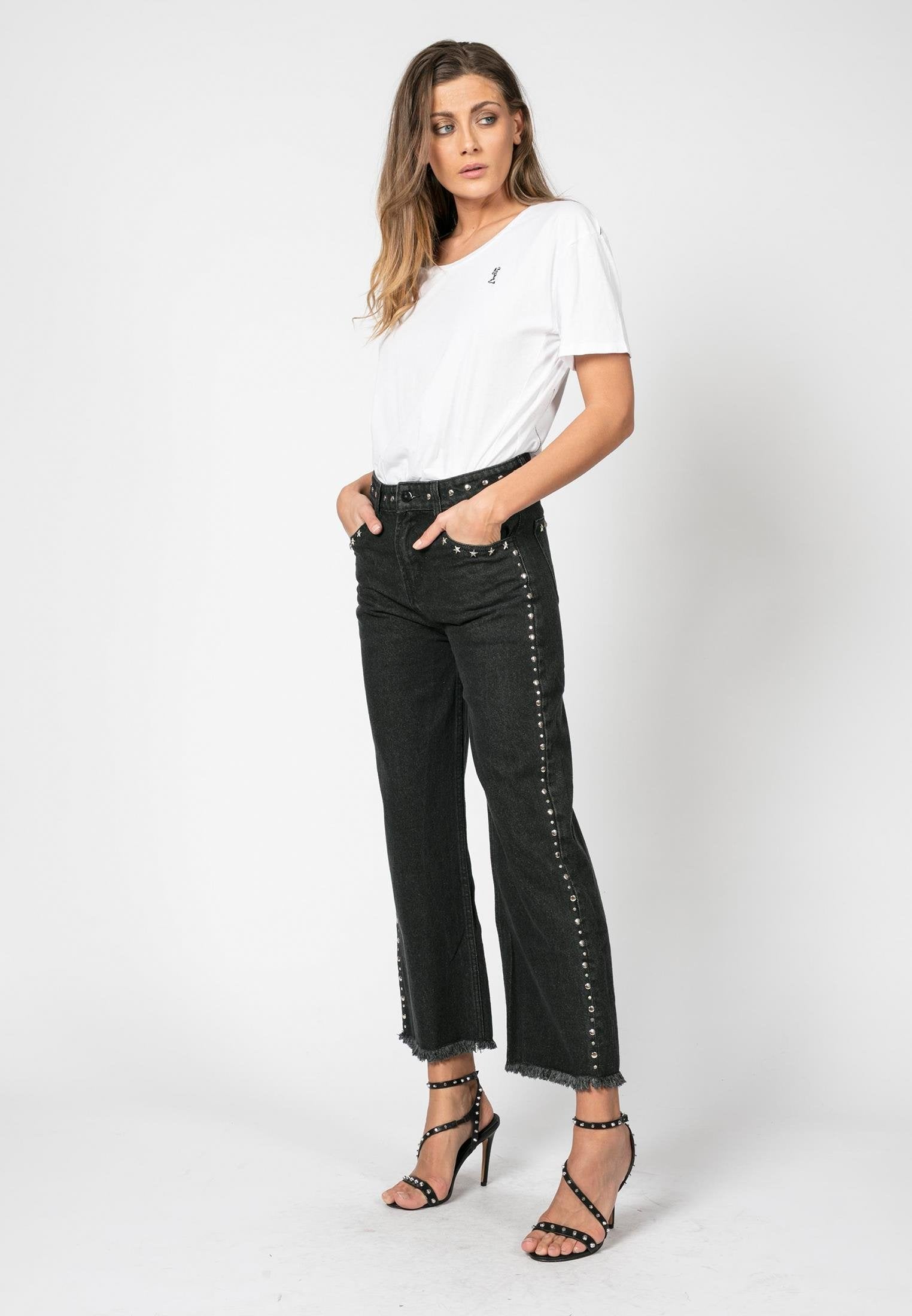 RELIGION Motive High Waisted Denim Jeans
