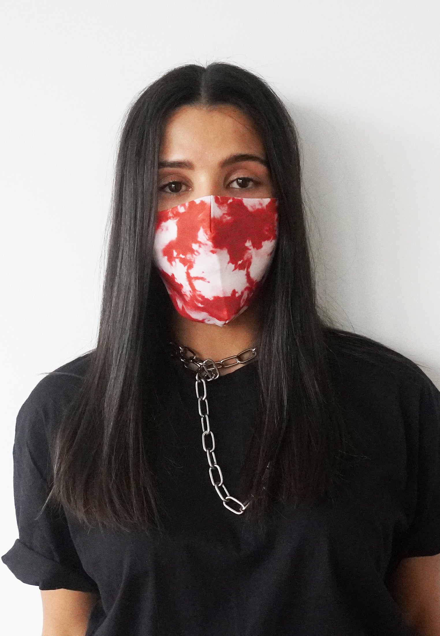 RELIGION Face Mask Tie Dye Red