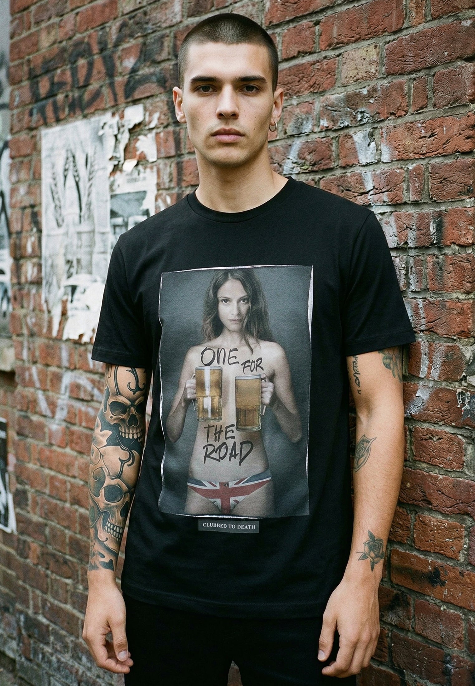 ONE FOR THE ROAD T-SHIRT JET BLACK