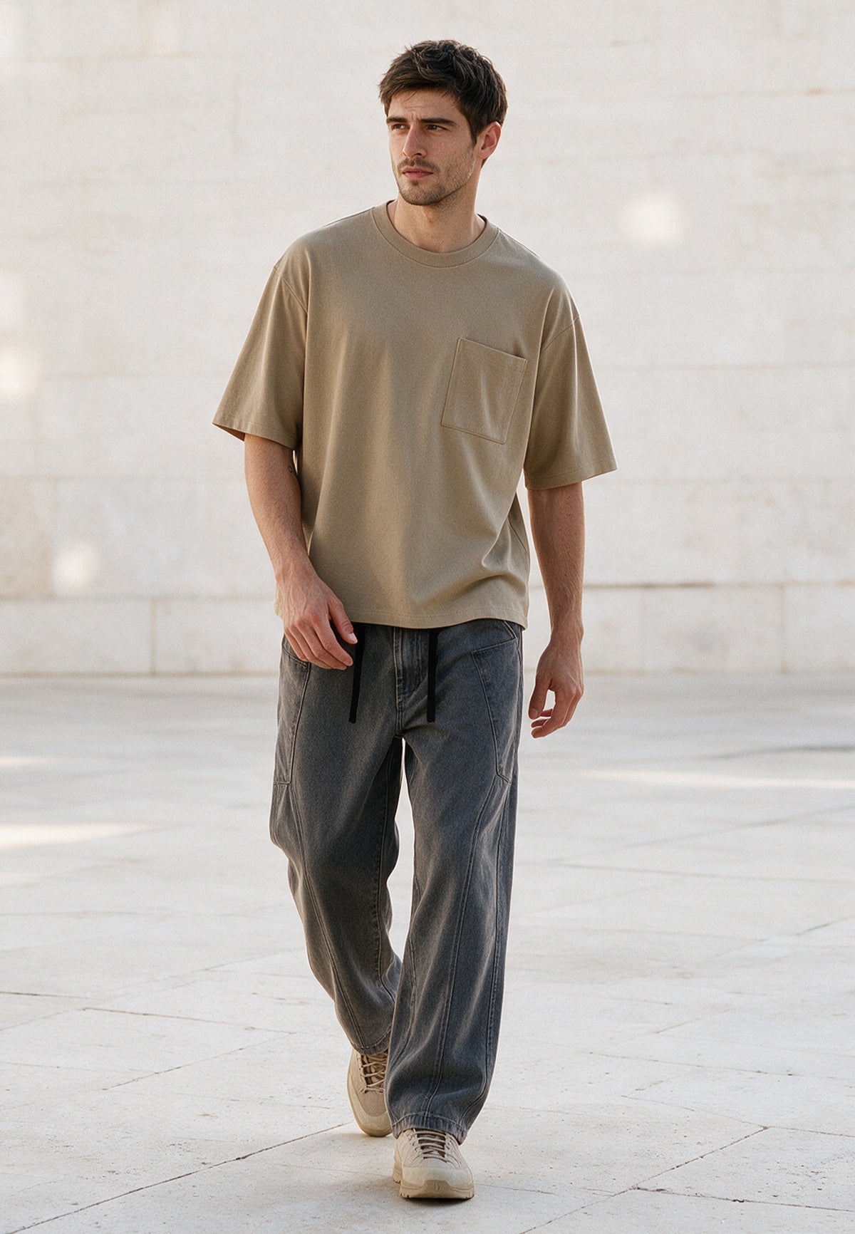 BOXY T-SHIRT KHAKI