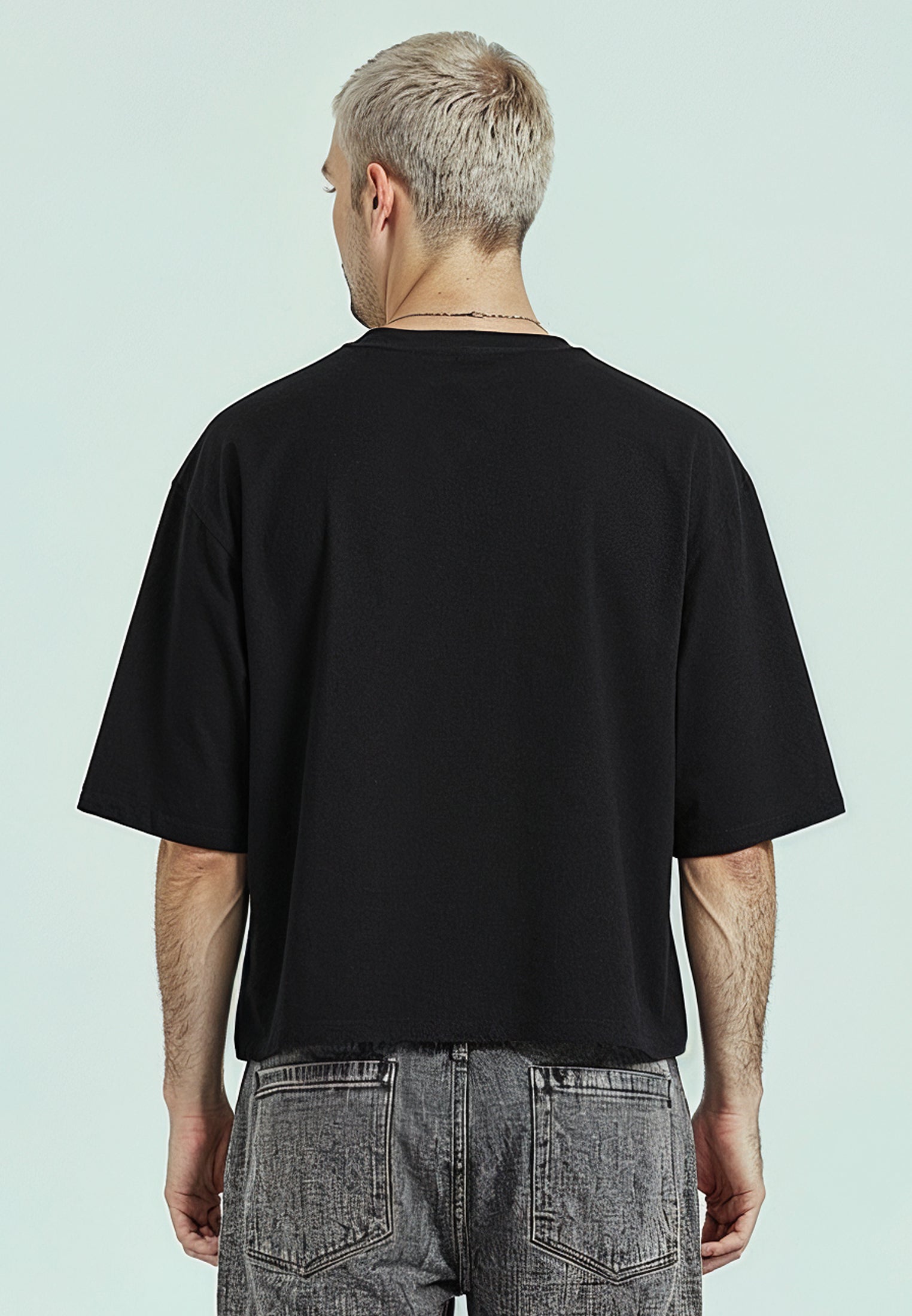 SOUTH DAKOTA CROP T-SHIRT BLACK
