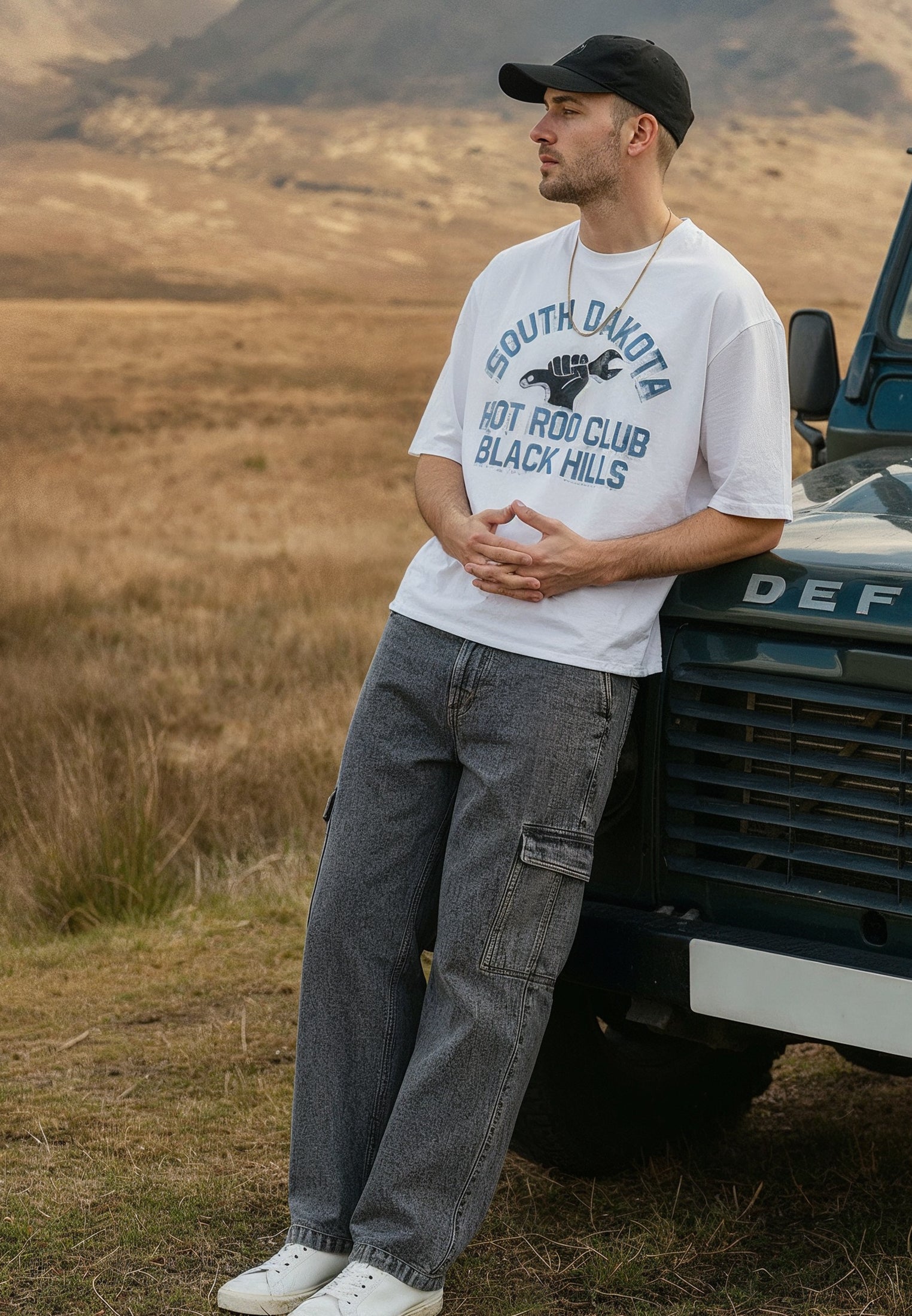 SOUTH DAKOTA CROP T-SHIRT WHITE
