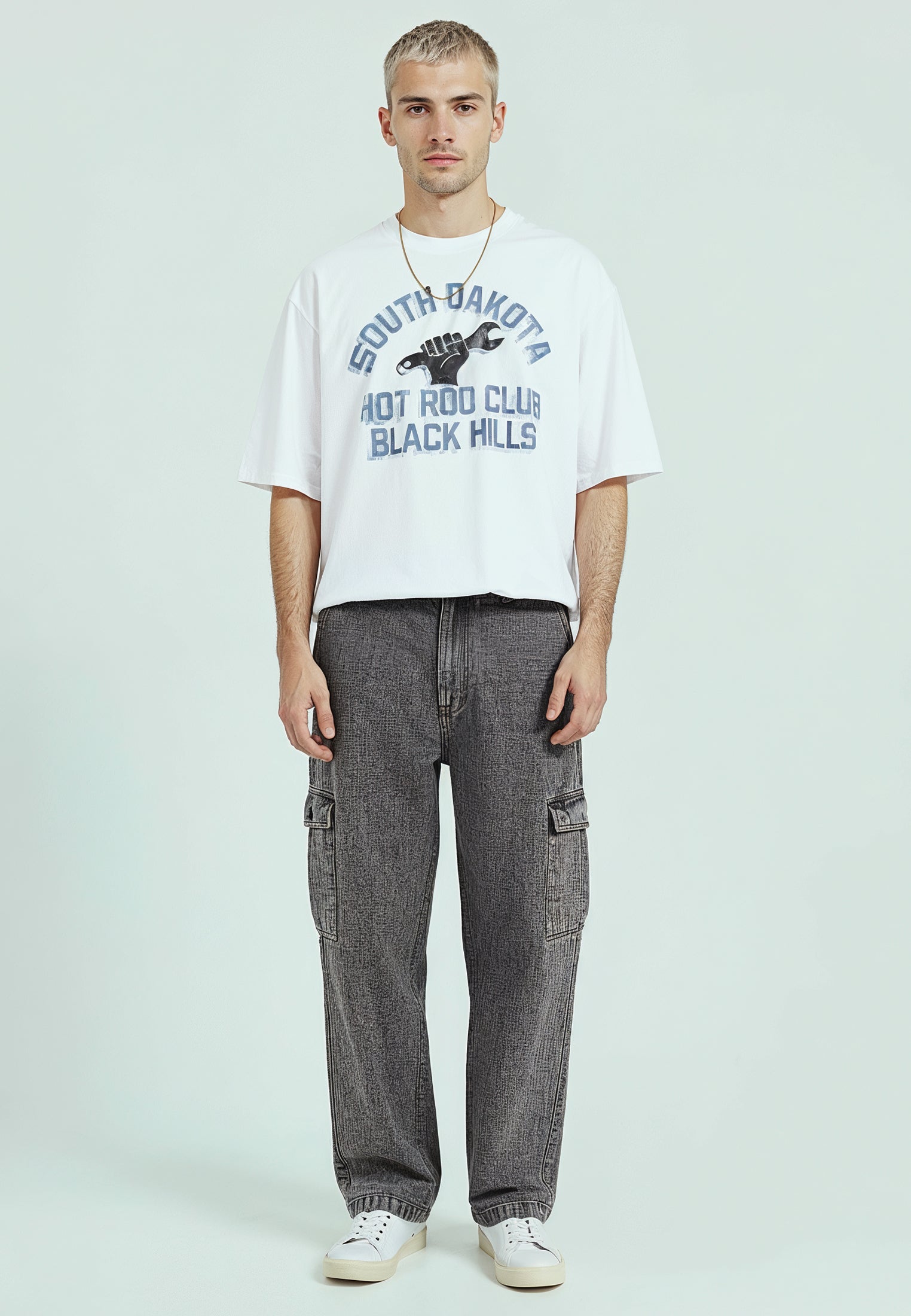 SOUTH DAKOTA CROP T-SHIRT WHITE