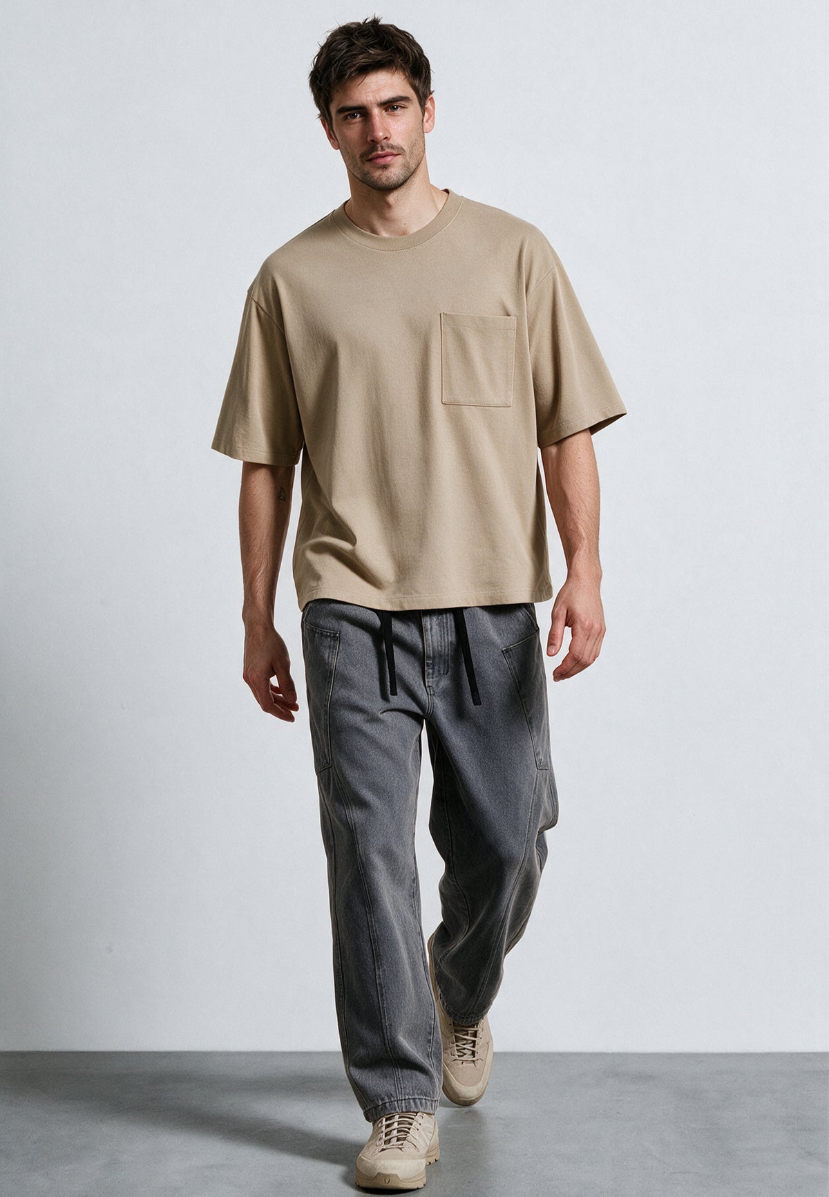 BOXY T-SHIRT KHAKI